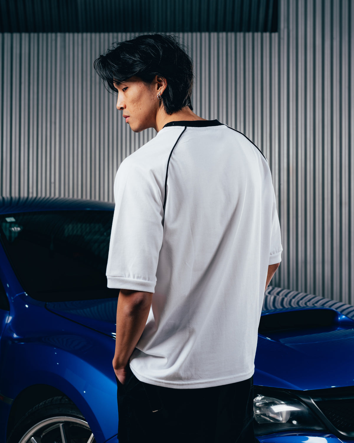 REMERA OVERSIZED [ SUBARU] RANGLAN WHITE
