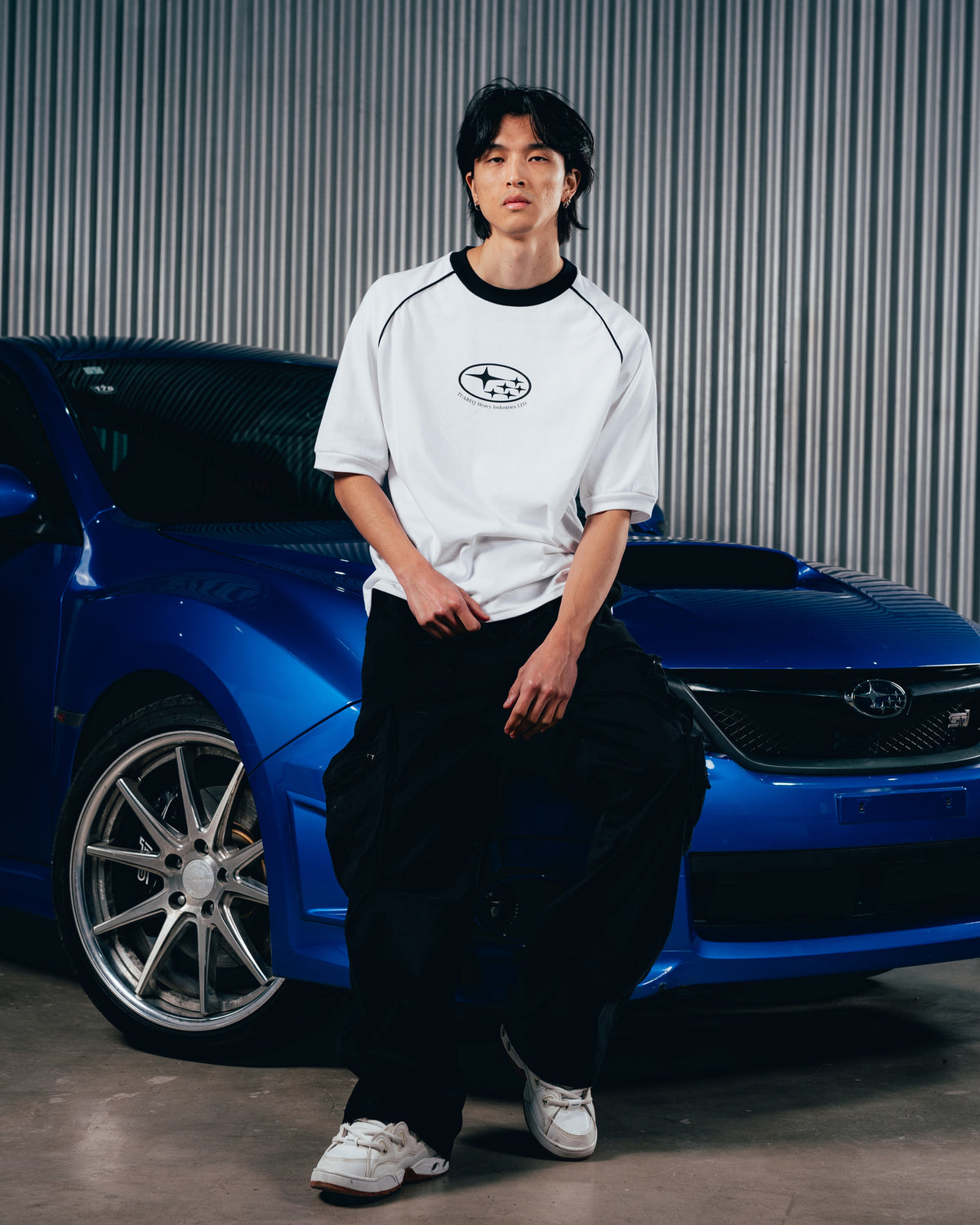 REMERA OVERSIZED [ SUBARU] RANGLAN WHITE