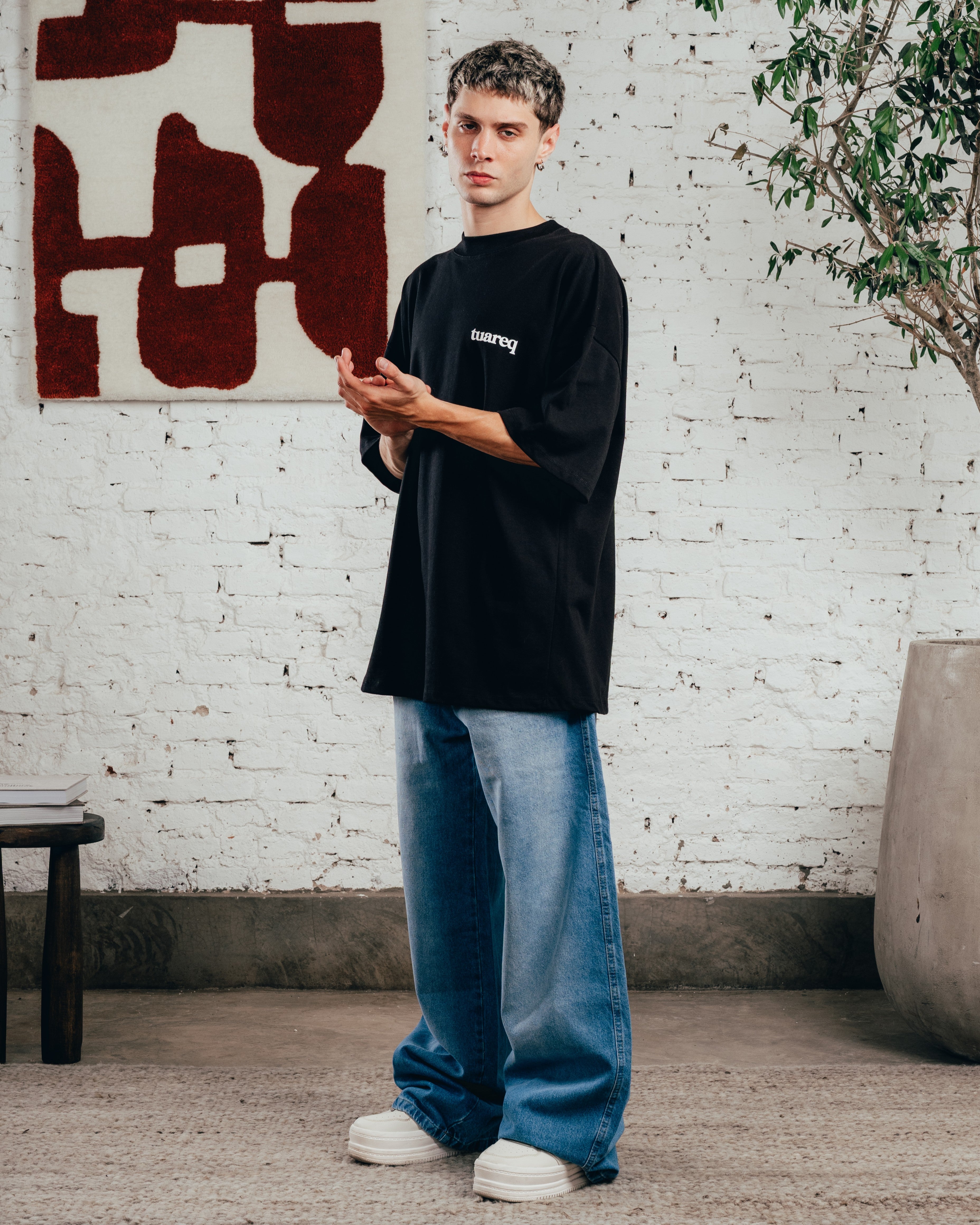 REMERA OVERSIZED [ COMFORT ] GALGO BLACK