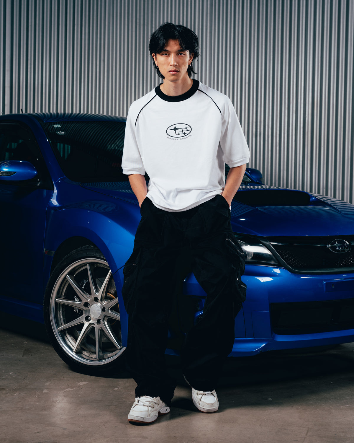 REMERA OVERSIZED [ SUBARU] RANGLAN WHITE