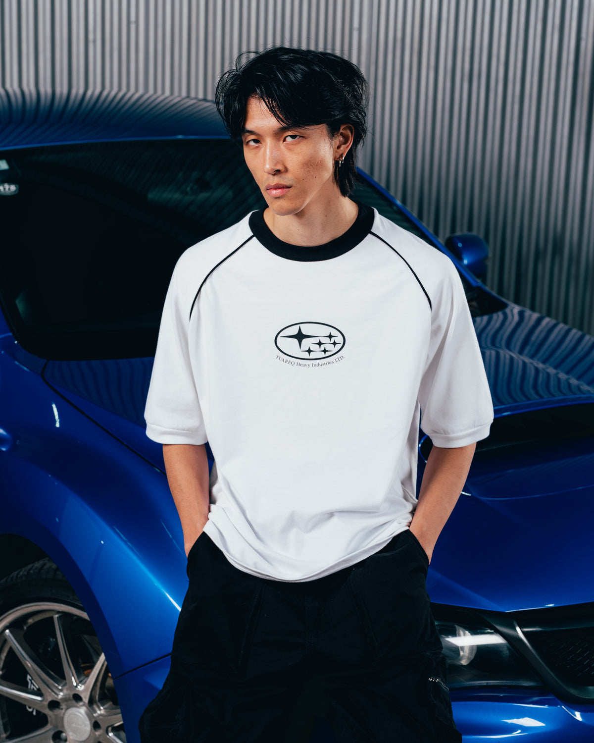 REMERA OVERSIZED [ SUBARU] RANGLAN WHITE