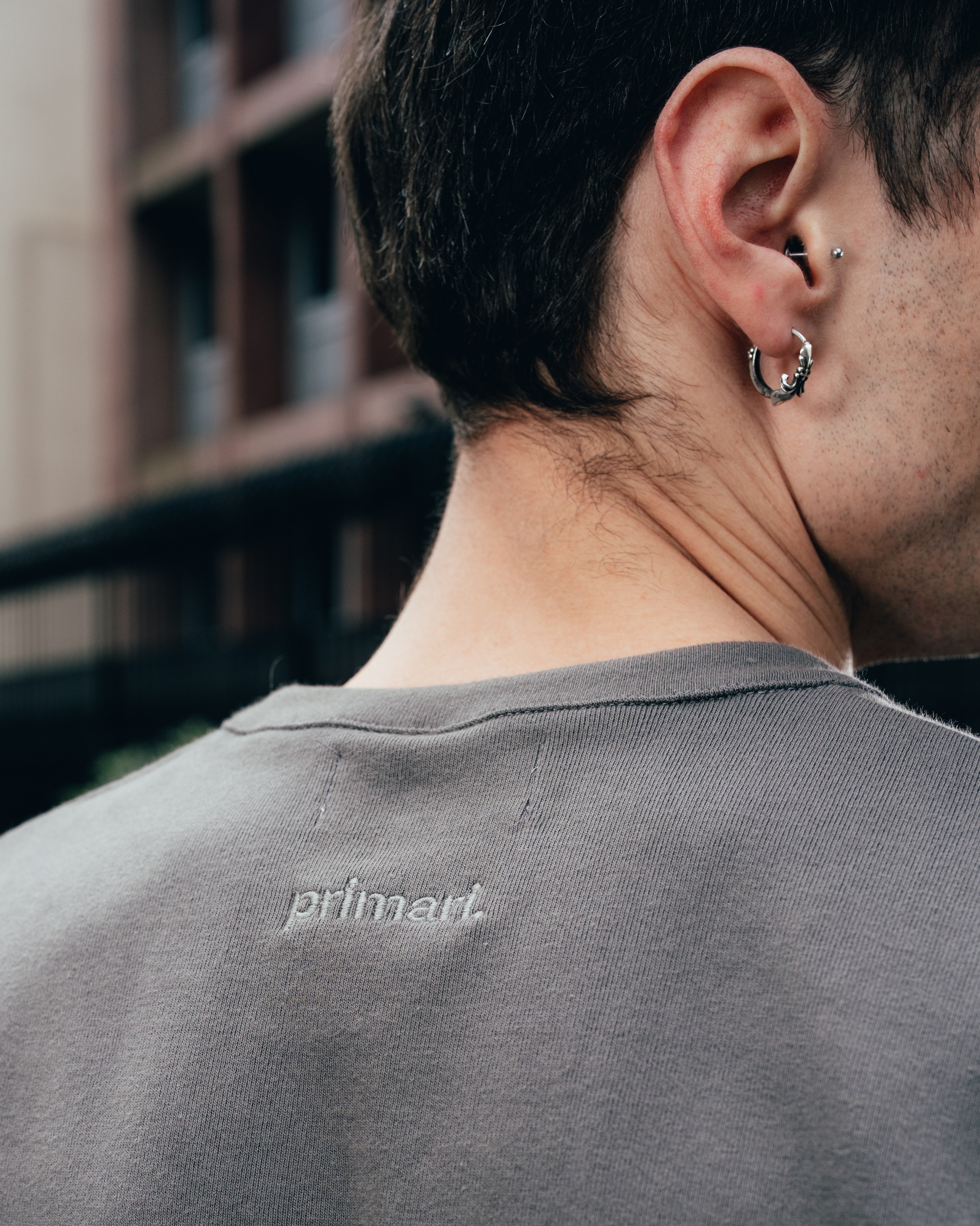 REMERA HENLEY MANGA LARGA [ PRIMARI ] GREY
