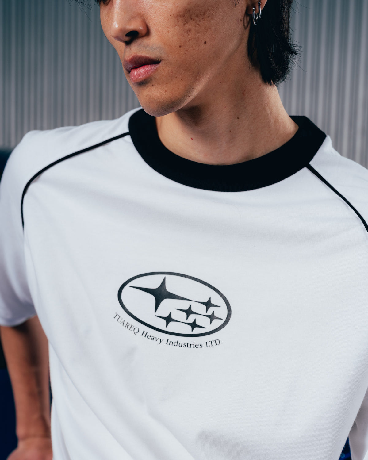 REMERA OVERSIZED [ SUBARU] RANGLAN WHITE
