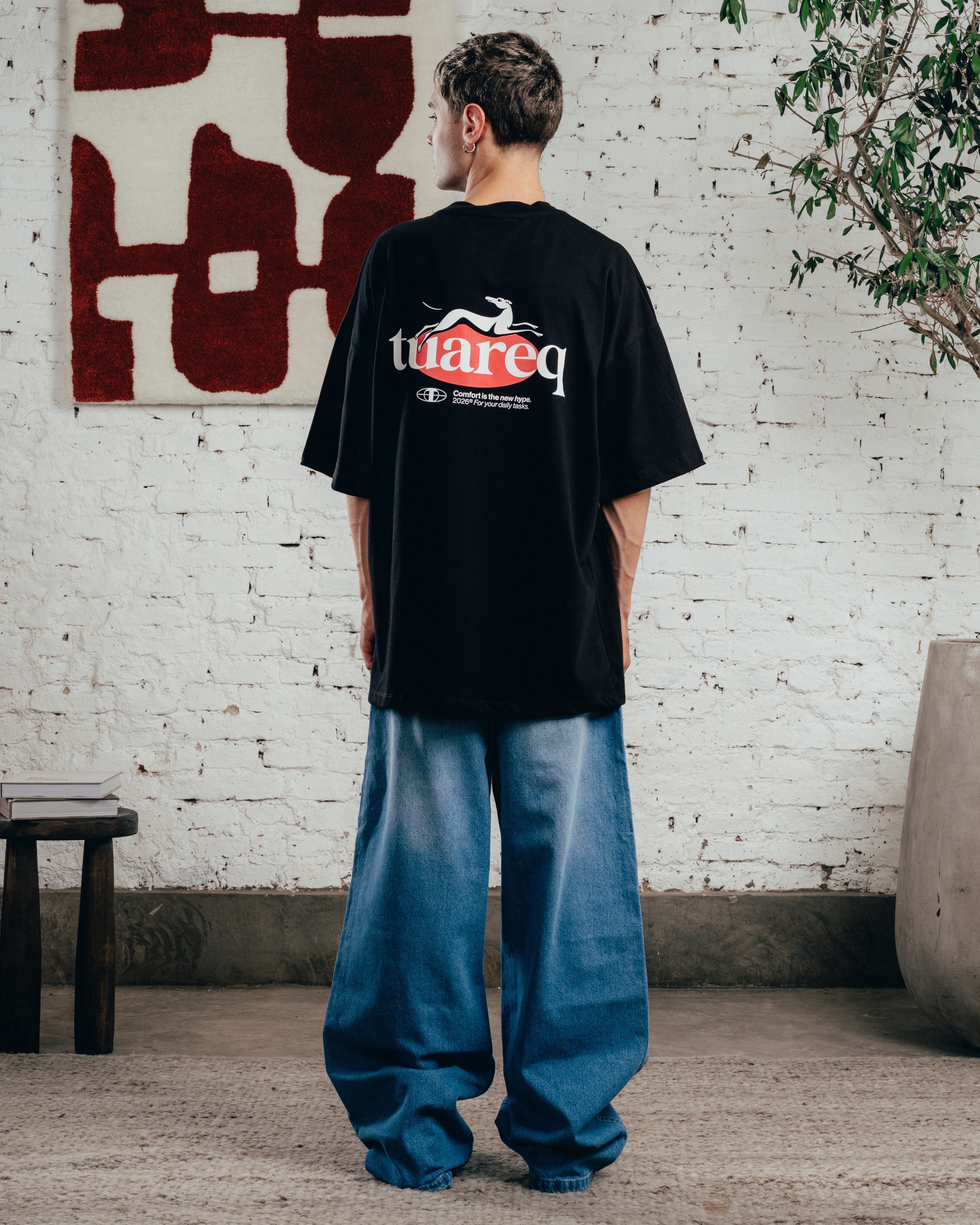 REMERA OVERSIZED [ COMFORT ] GALGO BLACK