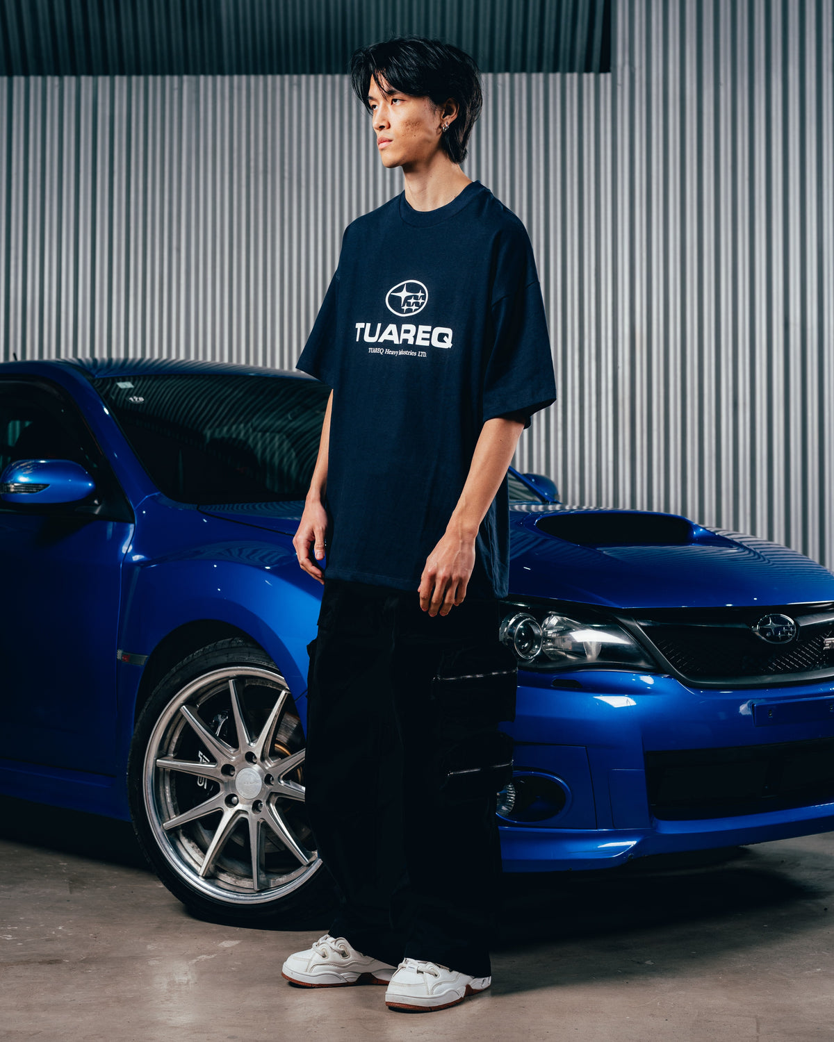 REMERA OVERSIZED [ SUBARU ] LOGO BLUE
