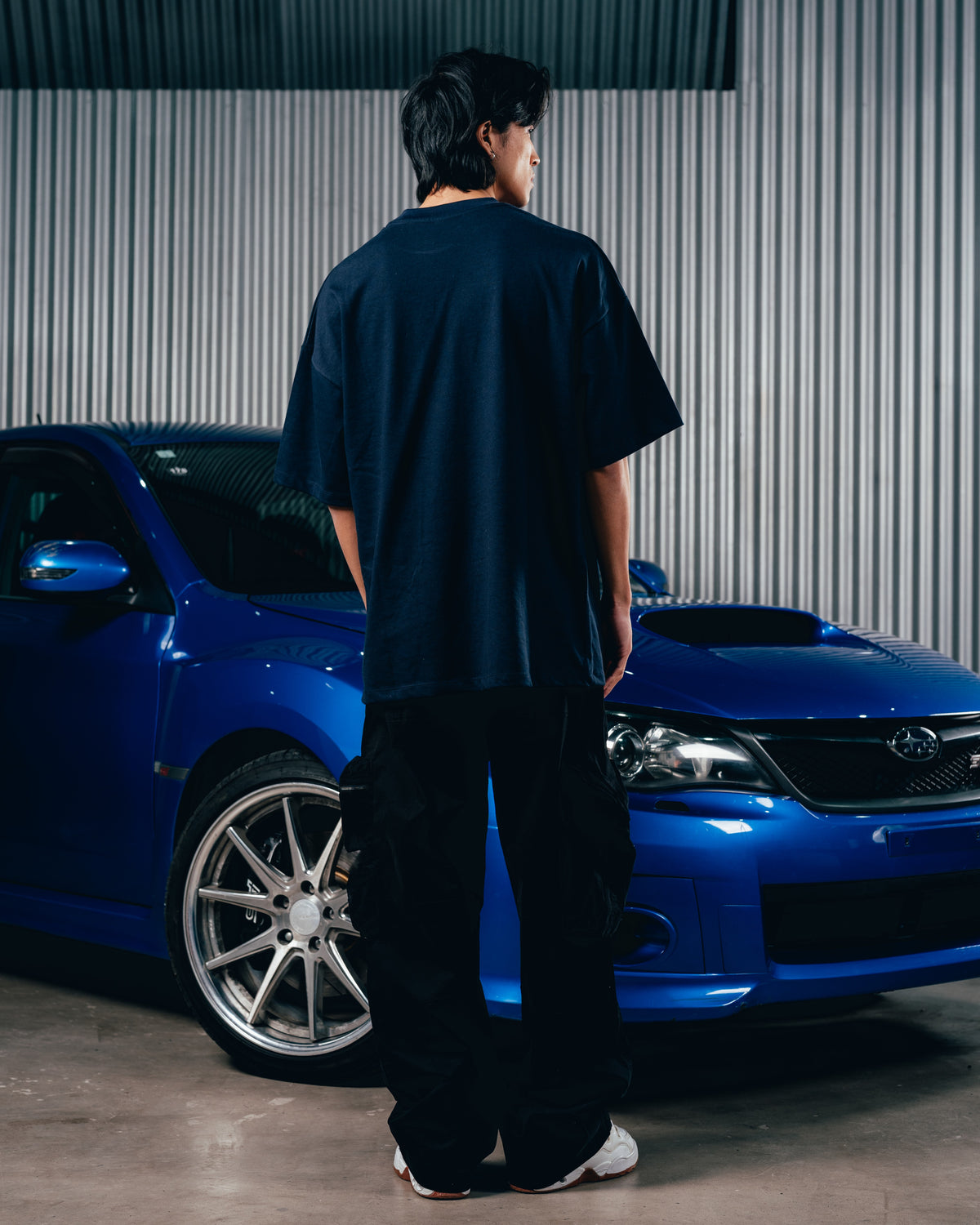 REMERA OVERSIZED [ SUBARU ] LOGO BLUE