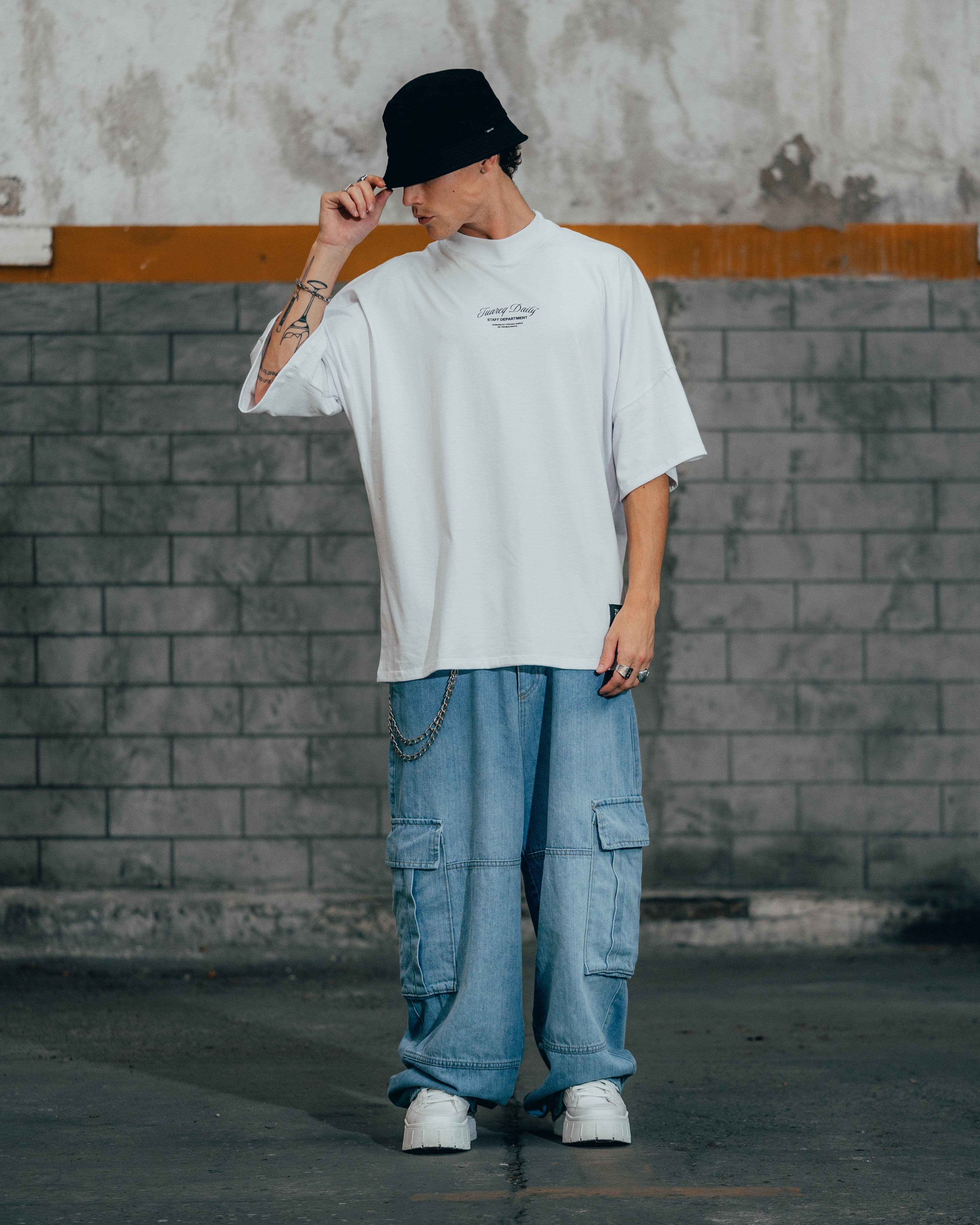 JEAN MOM BAGGY [ PRIMARY CARGO ] LIGTH BLUE