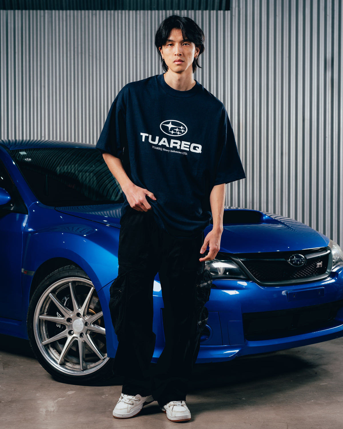 REMERA OVERSIZED [ SUBARU ] LOGO BLUE