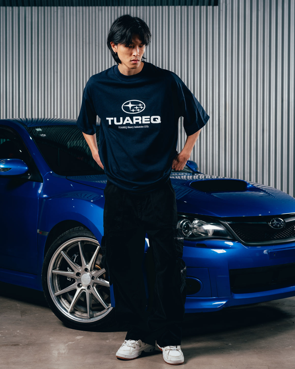 REMERA OVERSIZED [ SUBARU ] LOGO BLUE