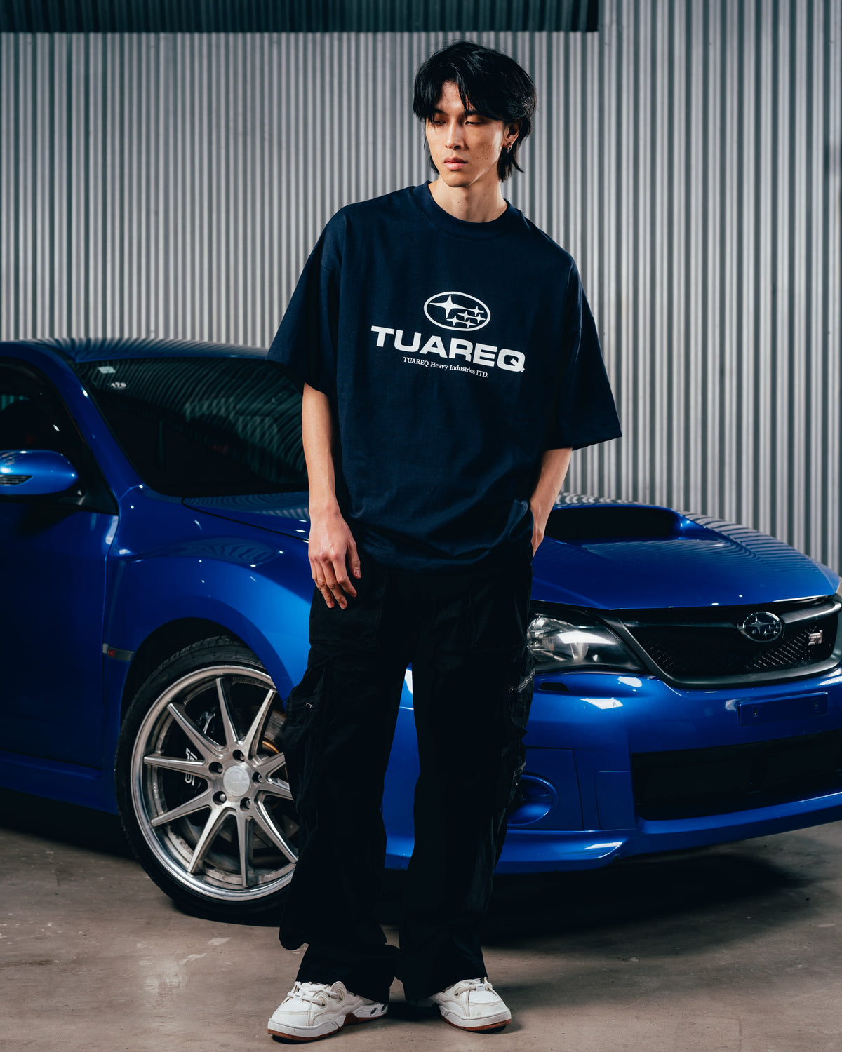 REMERA OVERSIZED [ SUBARU ] LOGO BLUE