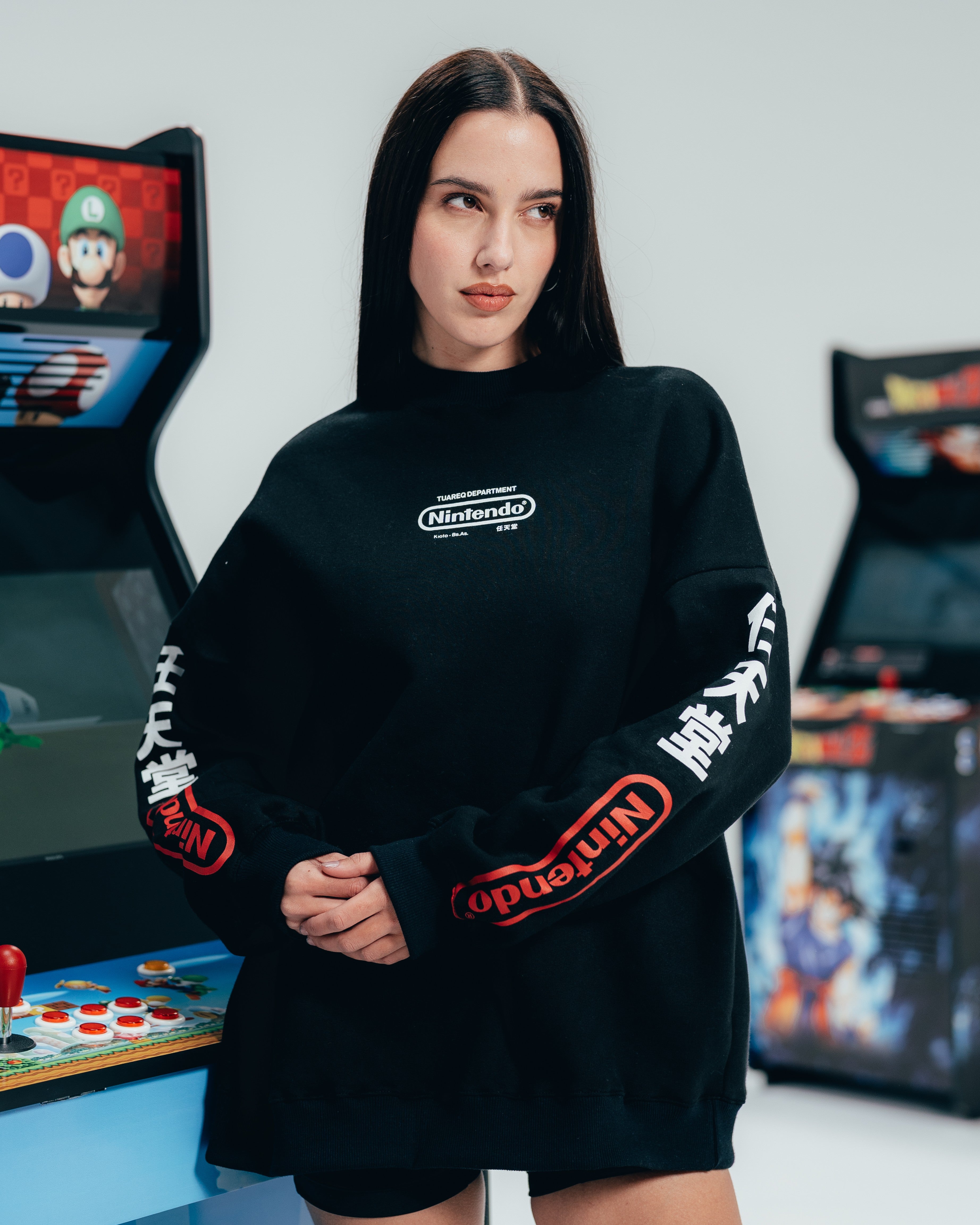 CREWNECK [ NINTENDO ] JAPANESE BLACK