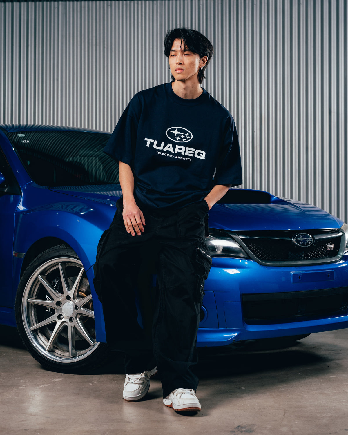 REMERA OVERSIZED [ SUBARU ] LOGO BLUE