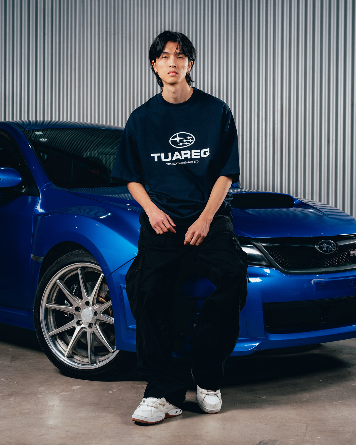 REMERA OVERSIZED [ SUBARU ] LOGO BLUE