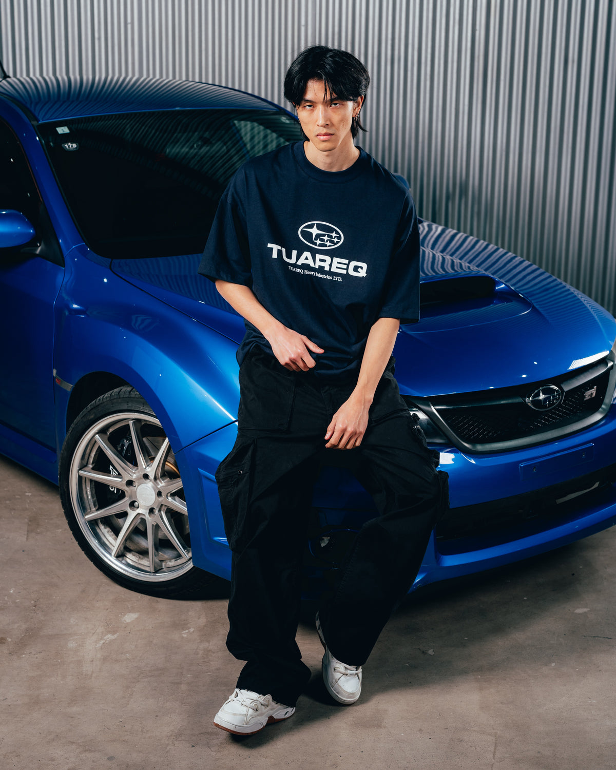 REMERA OVERSIZED [ SUBARU ] LOGO BLUE