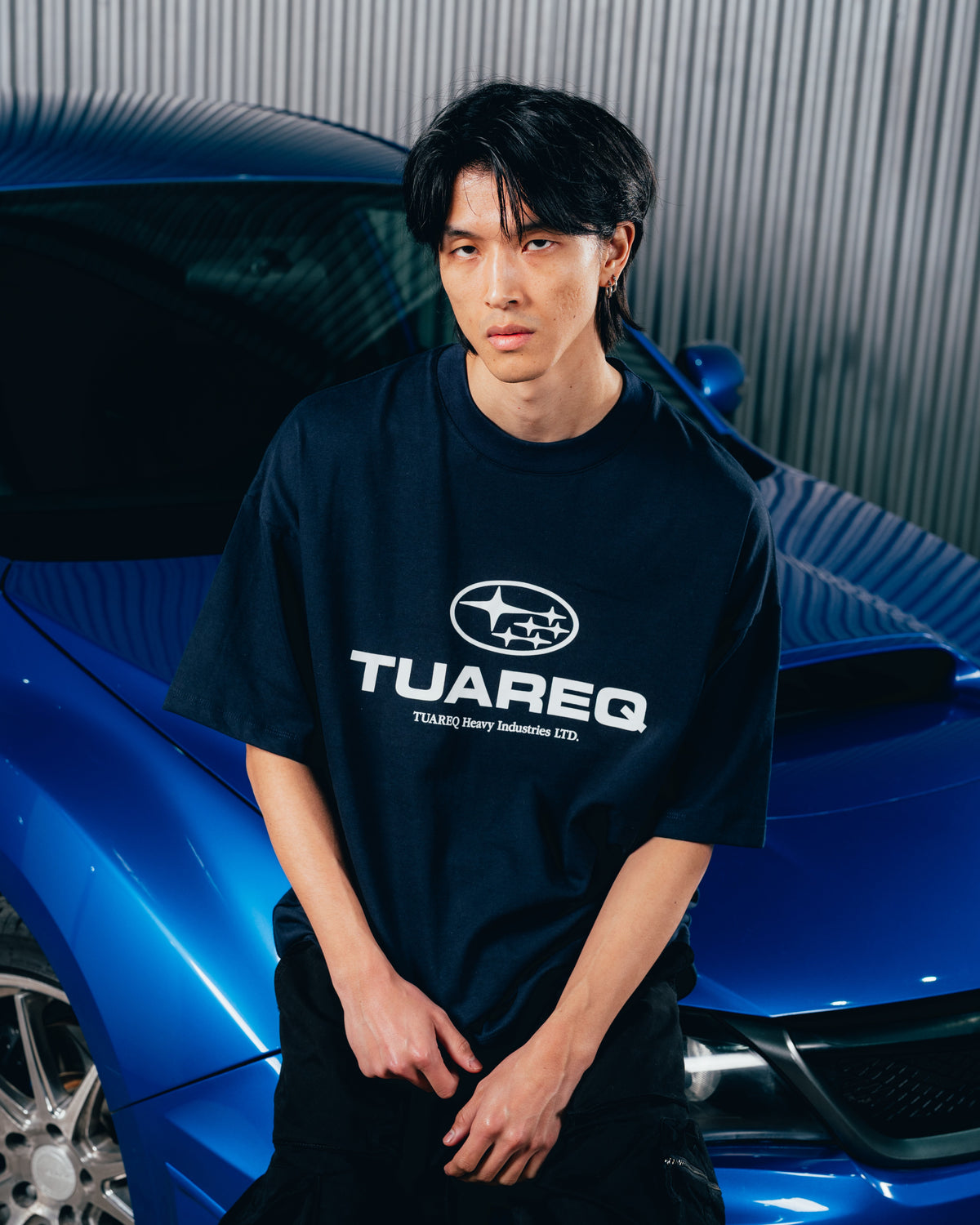 REMERA OVERSIZED [ SUBARU ] LOGO BLUE