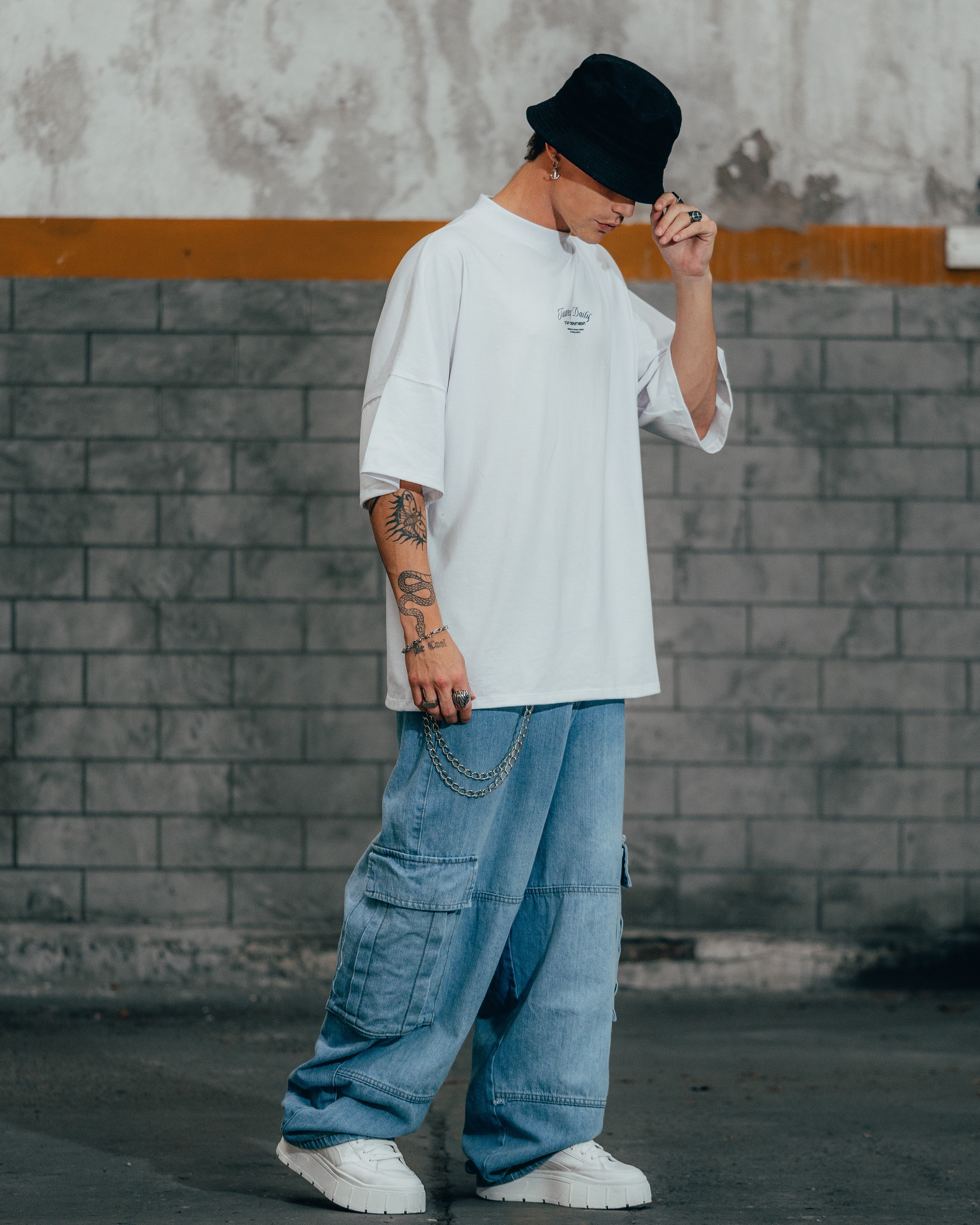 JEAN MOM BAGGY [ PRIMARY CARGO ] LIGTH BLUE