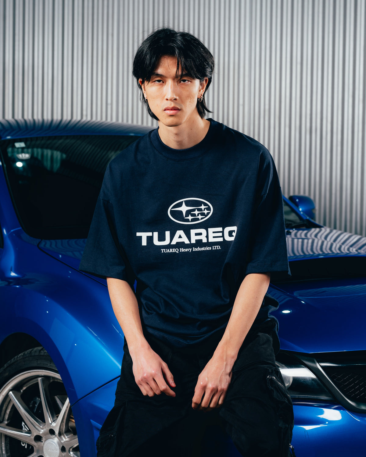 REMERA OVERSIZED [ SUBARU ] LOGO BLUE