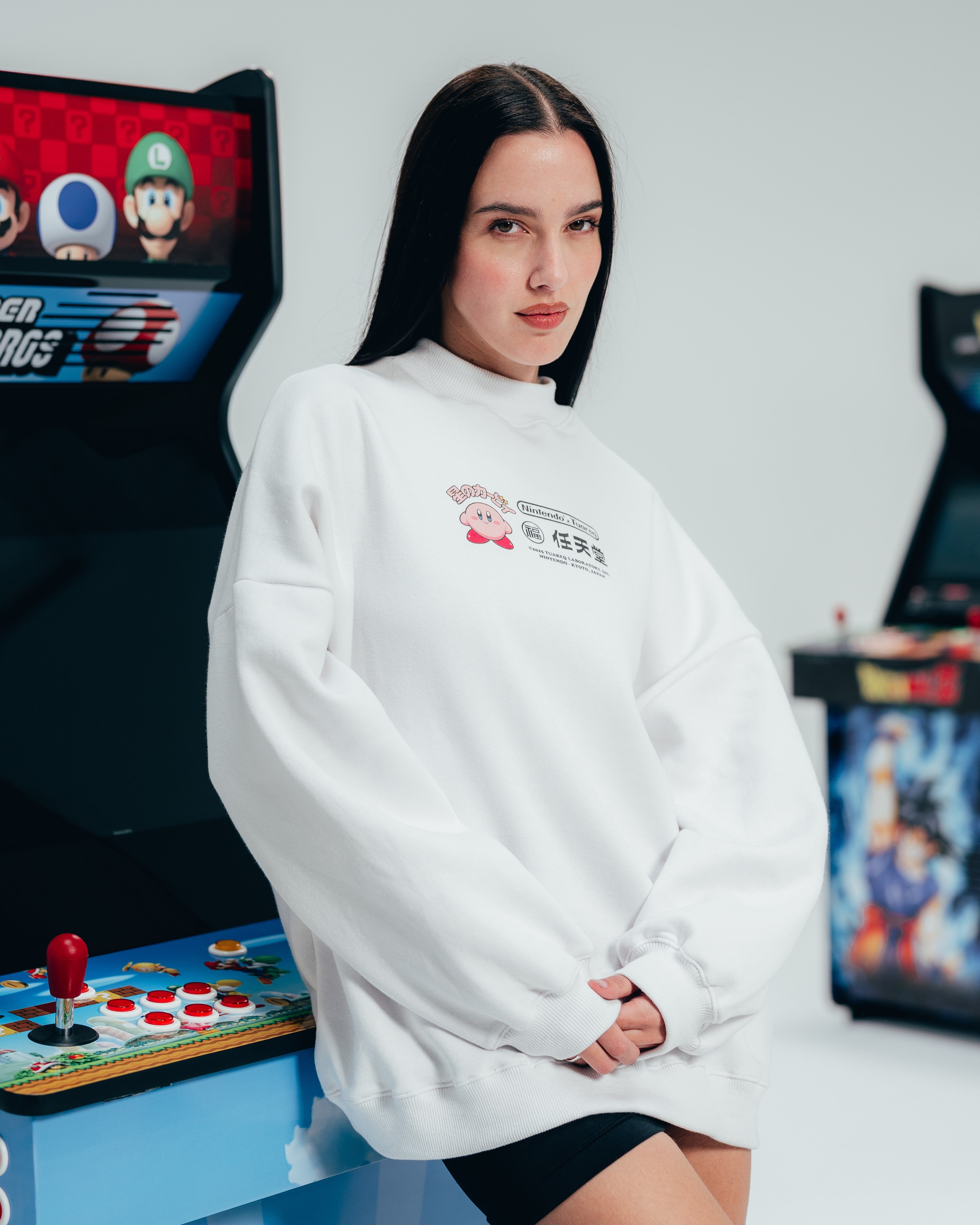 CREWNECK [ NINTENDO ] KIRBY WHITE