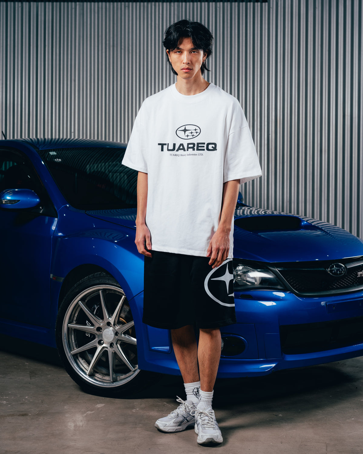 SHORT OVERSIZED [ SUBARU ] STAR BLACK