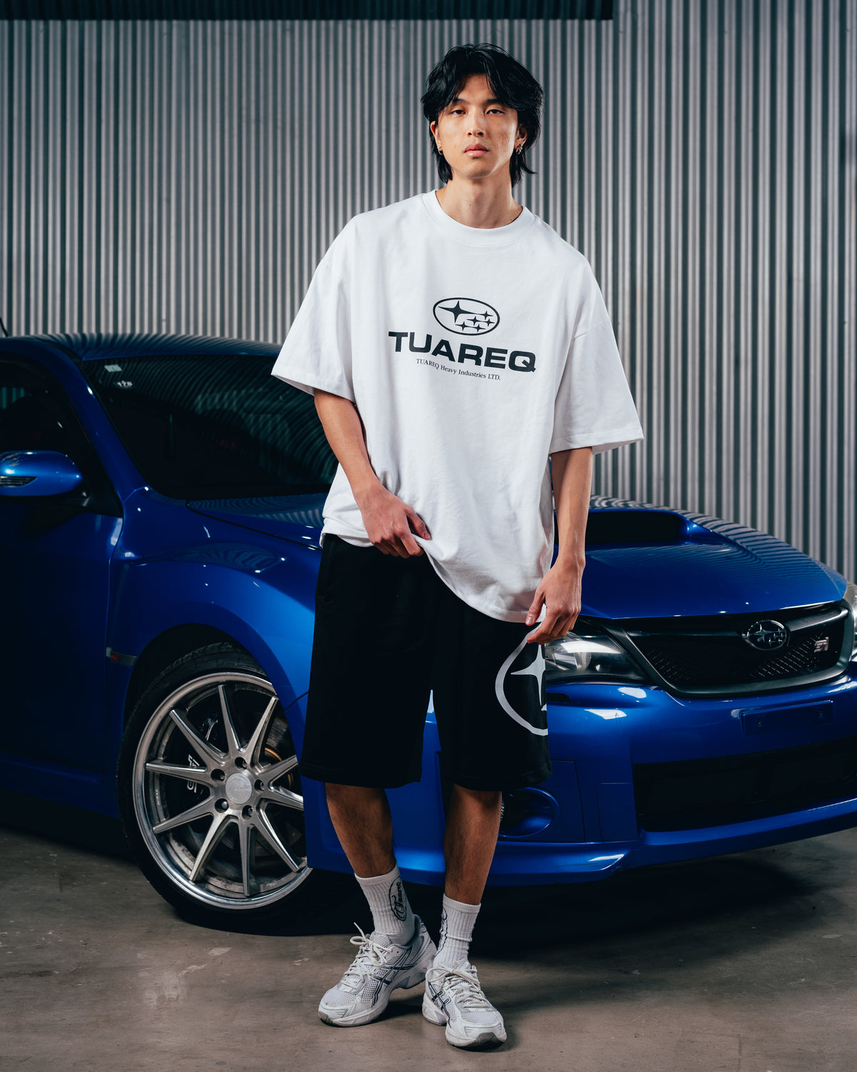 SHORT OVERSIZED [ SUBARU ] STAR BLACK