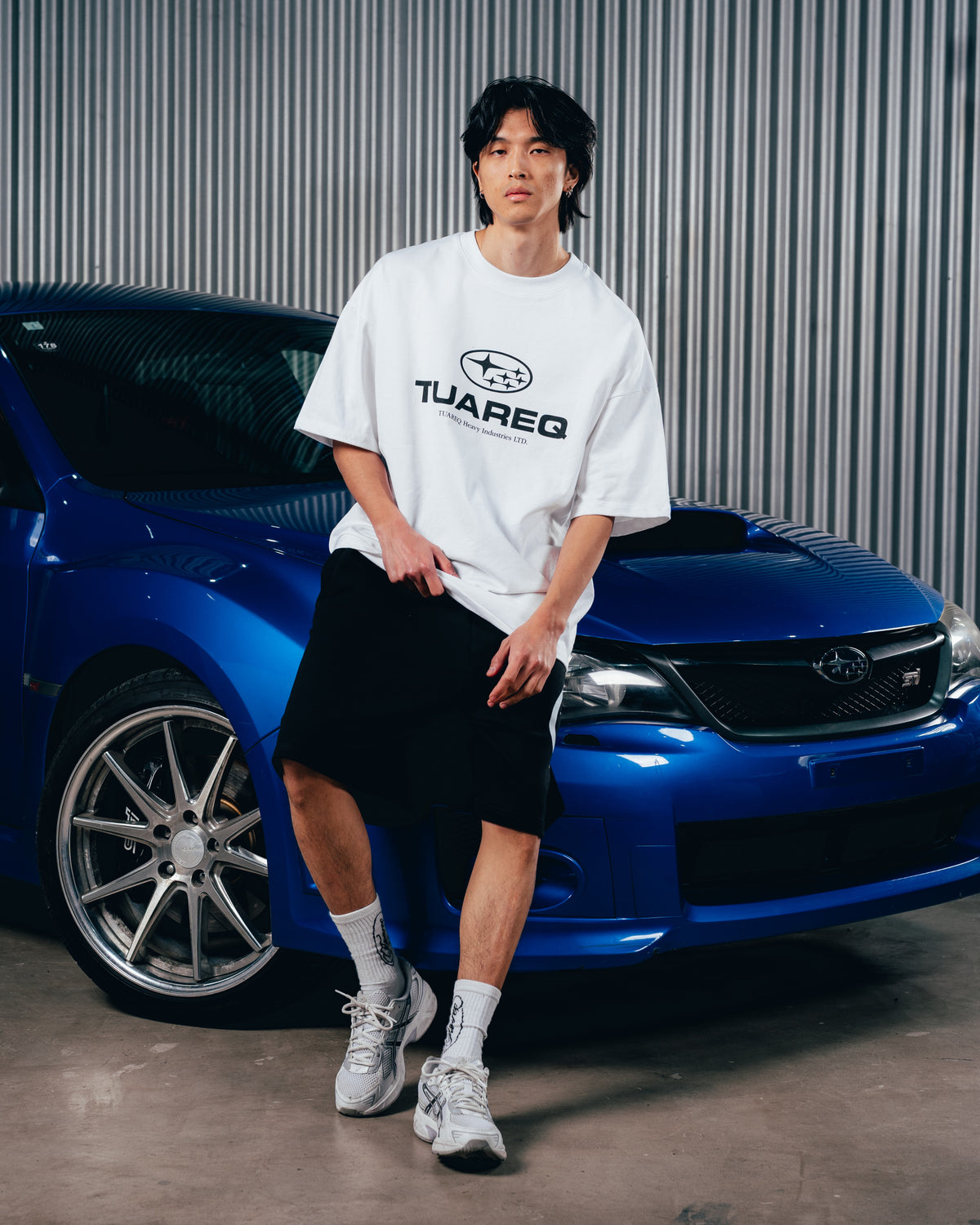 SHORT OVERSIZED [ SUBARU ] STAR BLACK