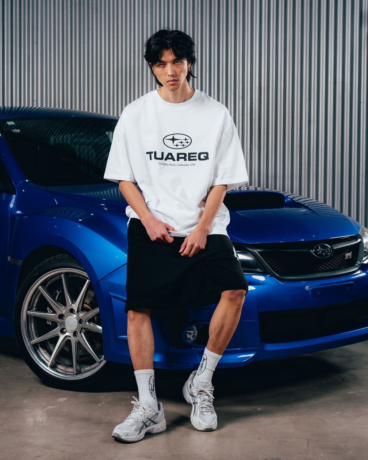 SHORT OVERSIZED [ SUBARU ] STAR BLACK