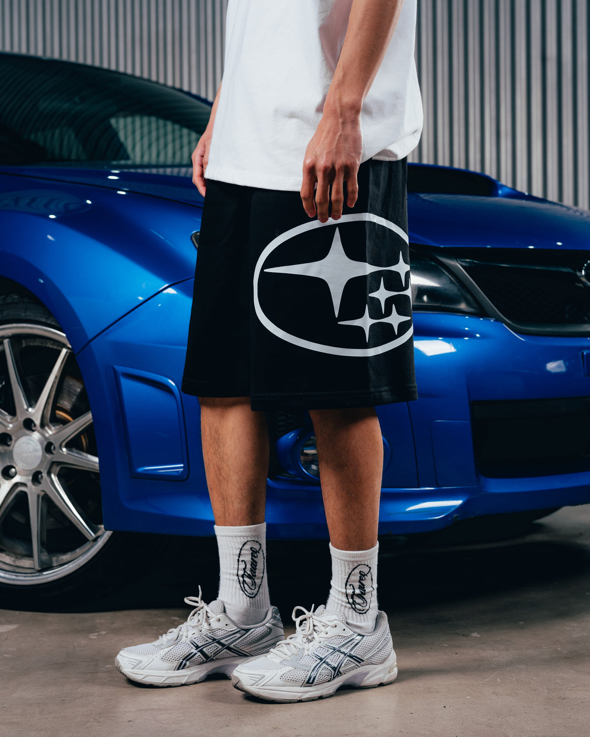 SHORT OVERSIZED [ SUBARU ] STAR BLACK