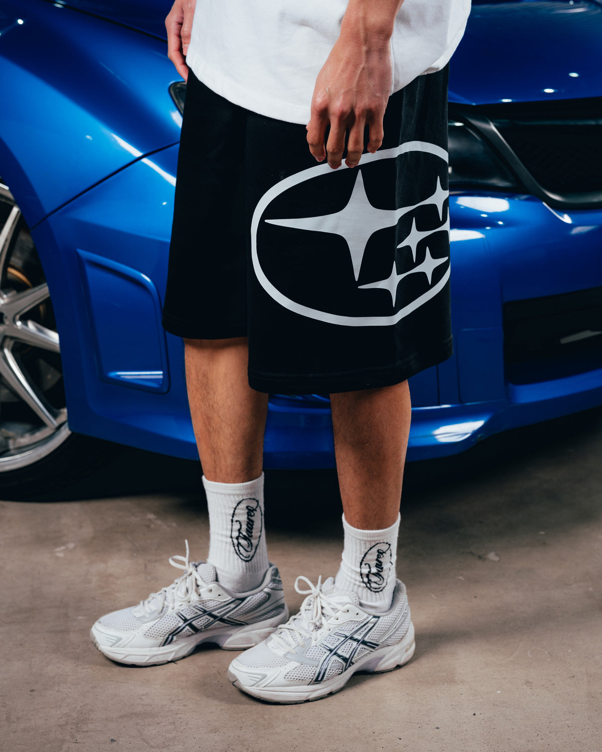 SHORT OVERSIZED [ SUBARU ] STAR BLACK