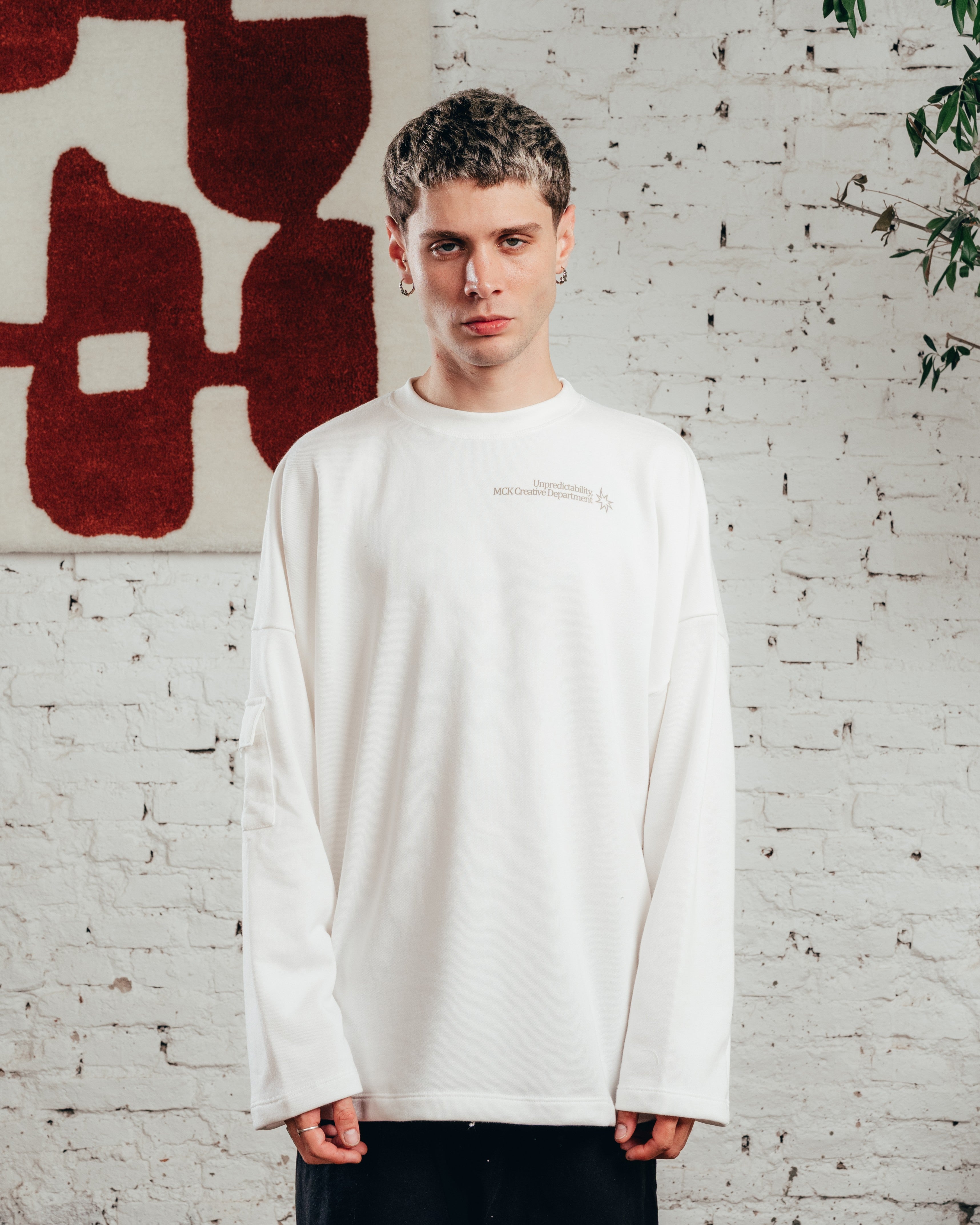 REMERA MANGA LARGA [ COMFORT ] STAR WHITE