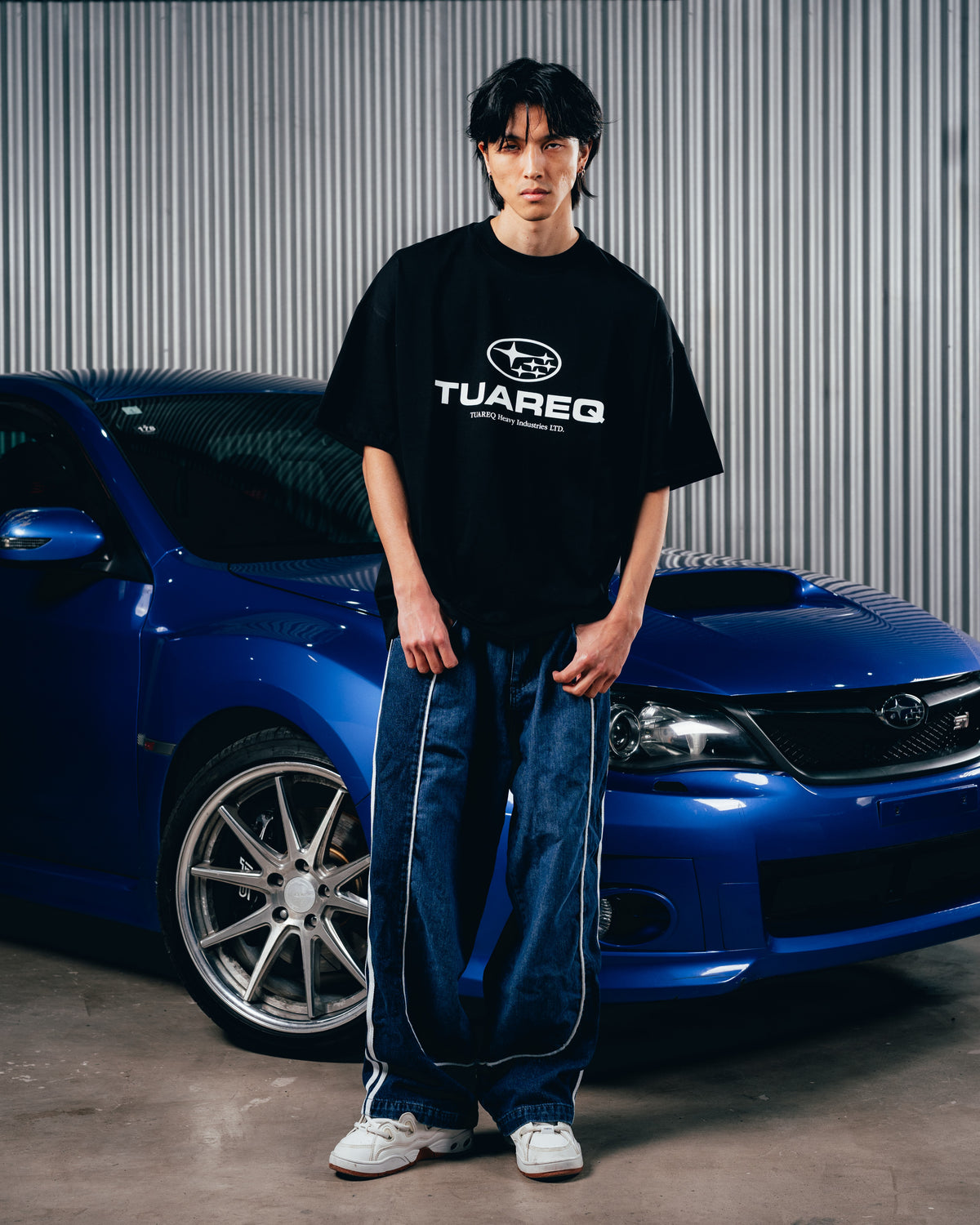 REMERA OVERSIZED [ SUBARU ] LOGO BLACK