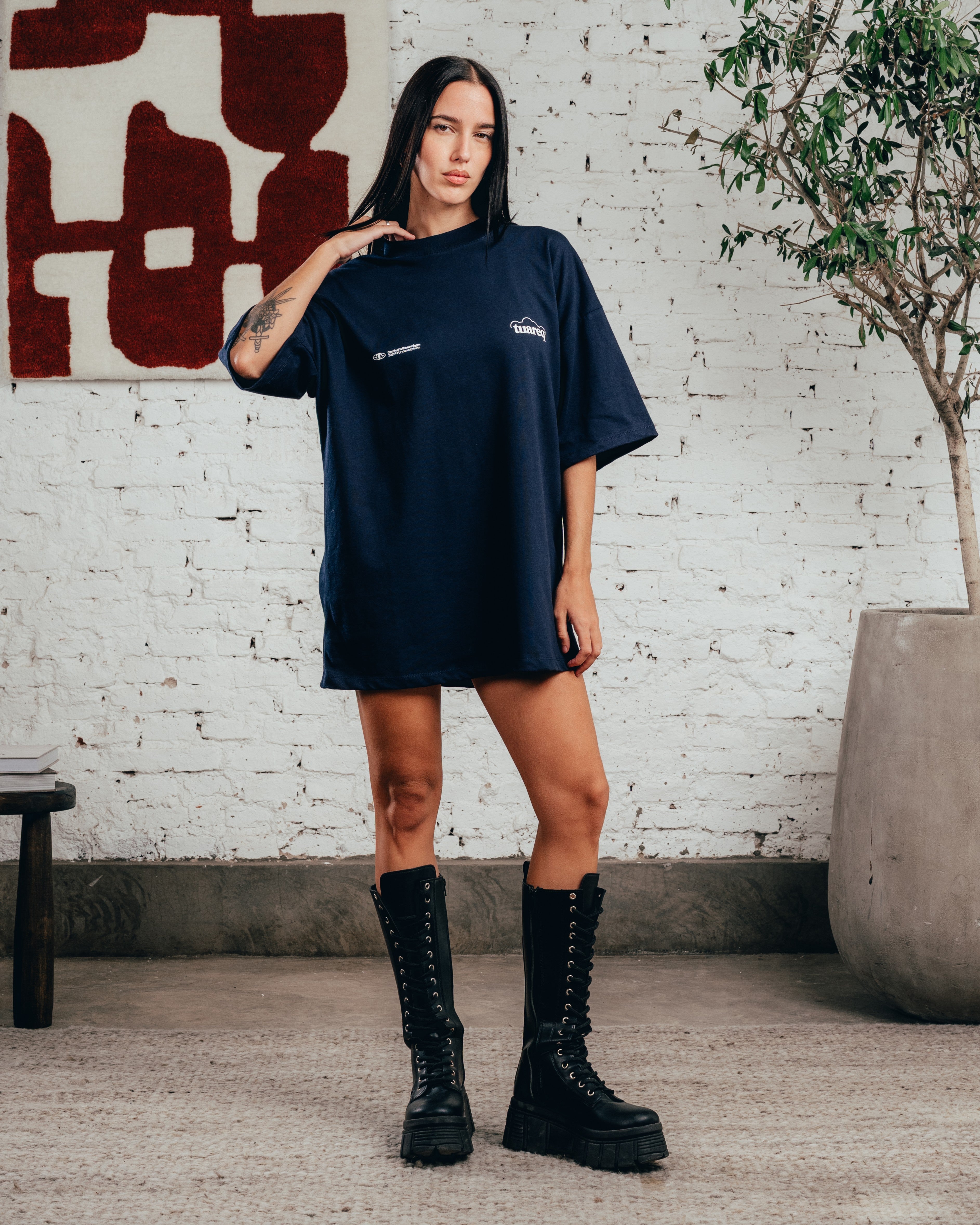 REMERA OVERSIZED [ COMFORT ] CLOUD BLUE