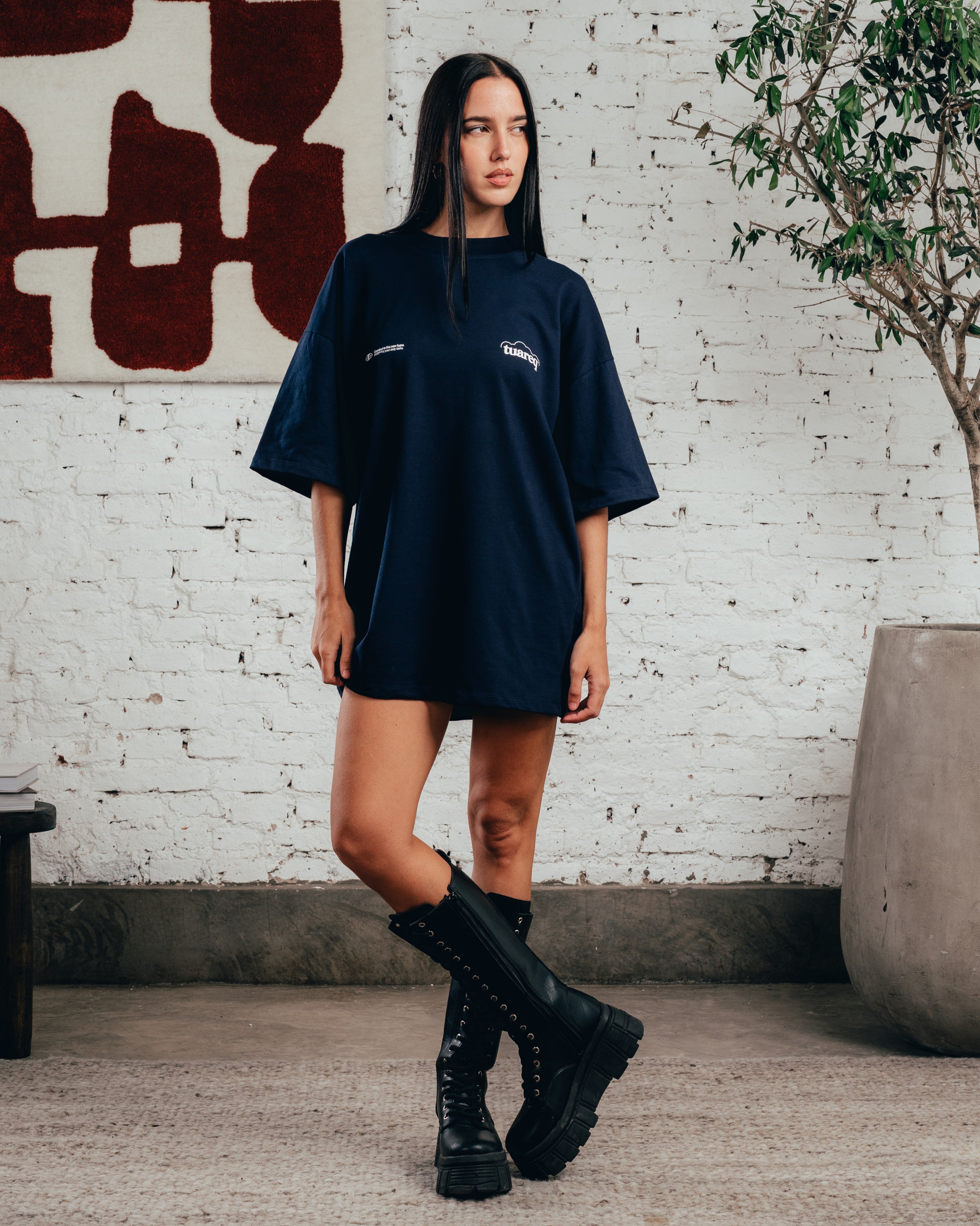REMERA OVERSIZED [ COMFORT ] CLOUD BLUE
