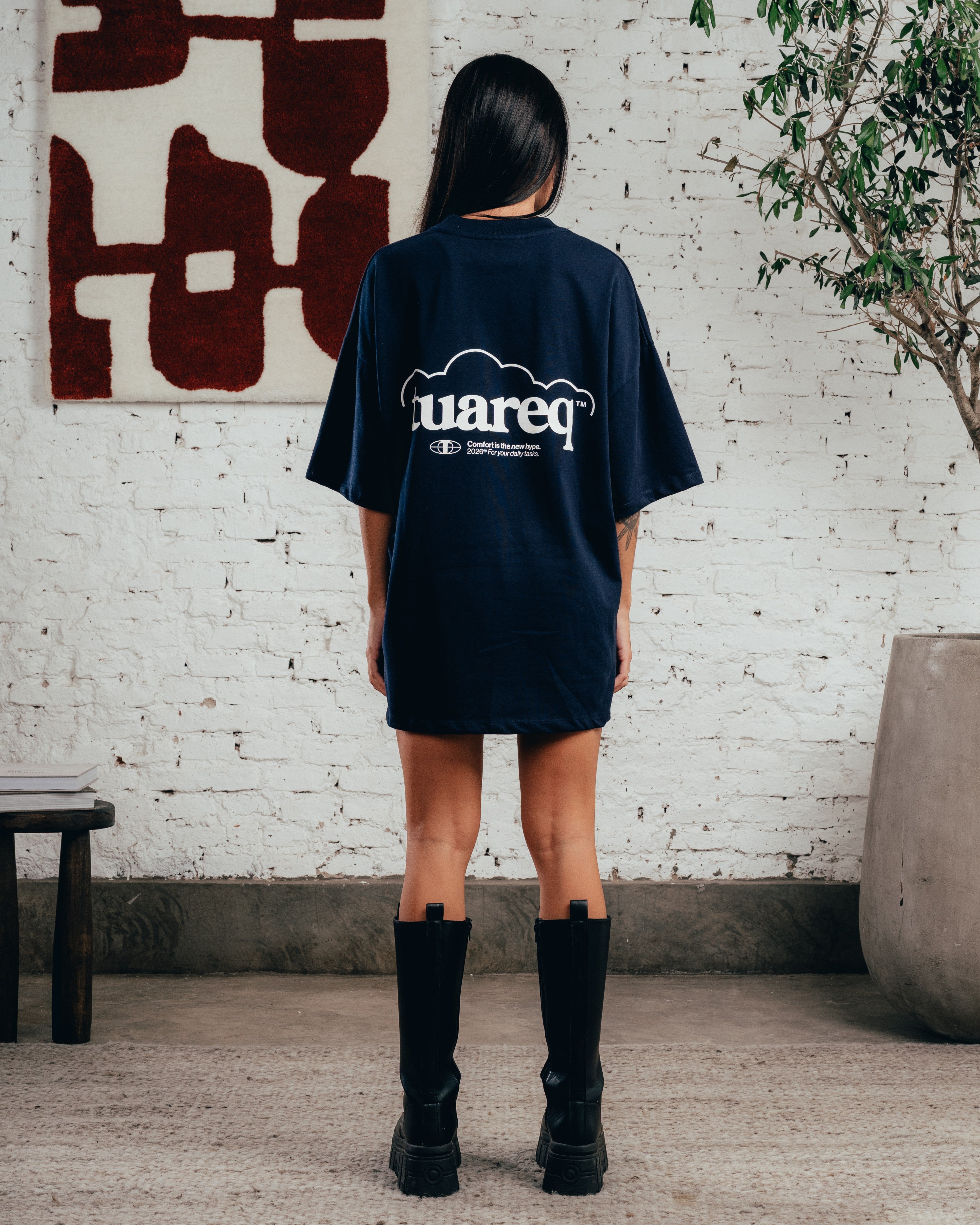 REMERA OVERSIZED [ COMFORT ] CLOUD BLUE