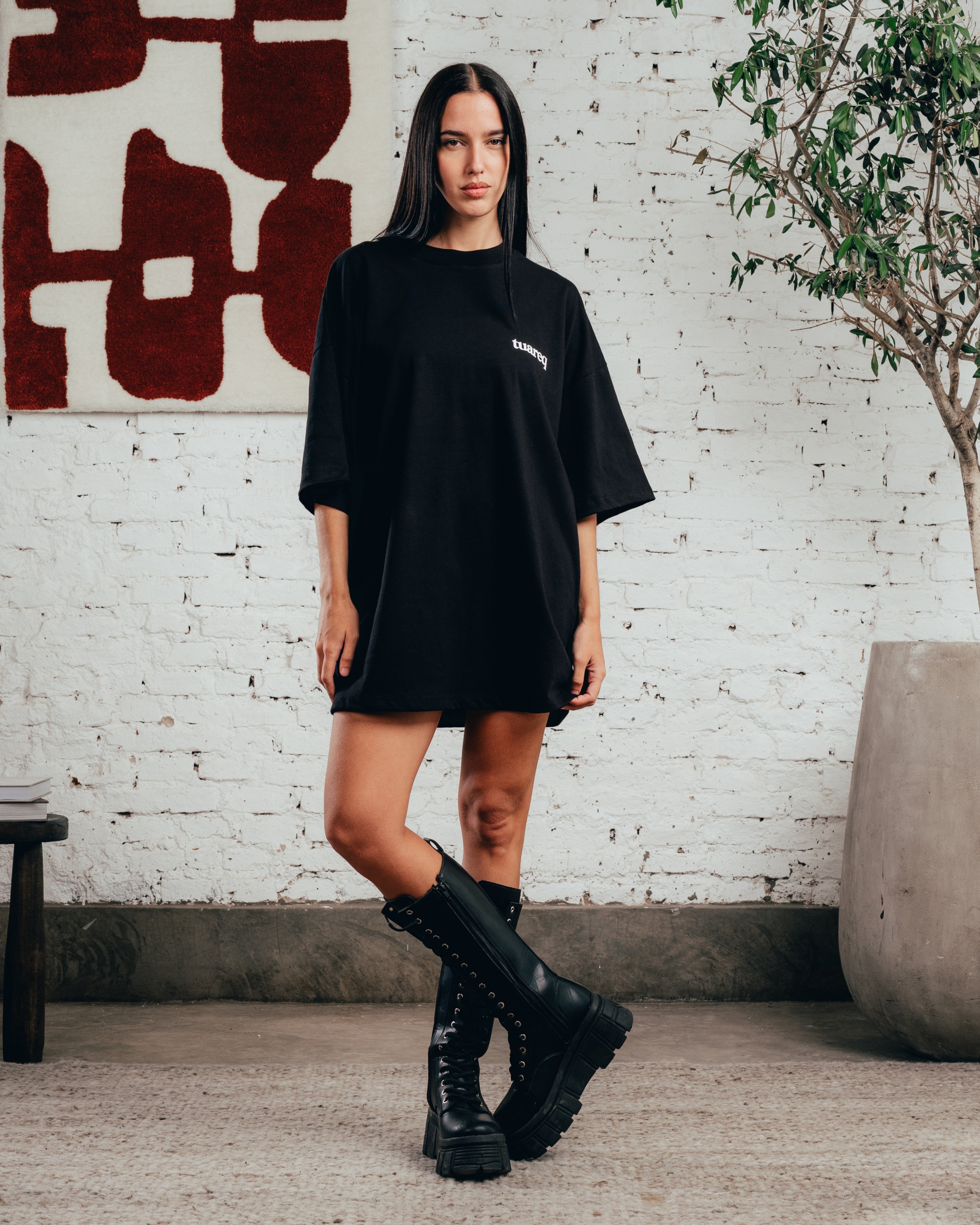 REMERA OVERSIZED [ COMFORT ] GALGO BLACK