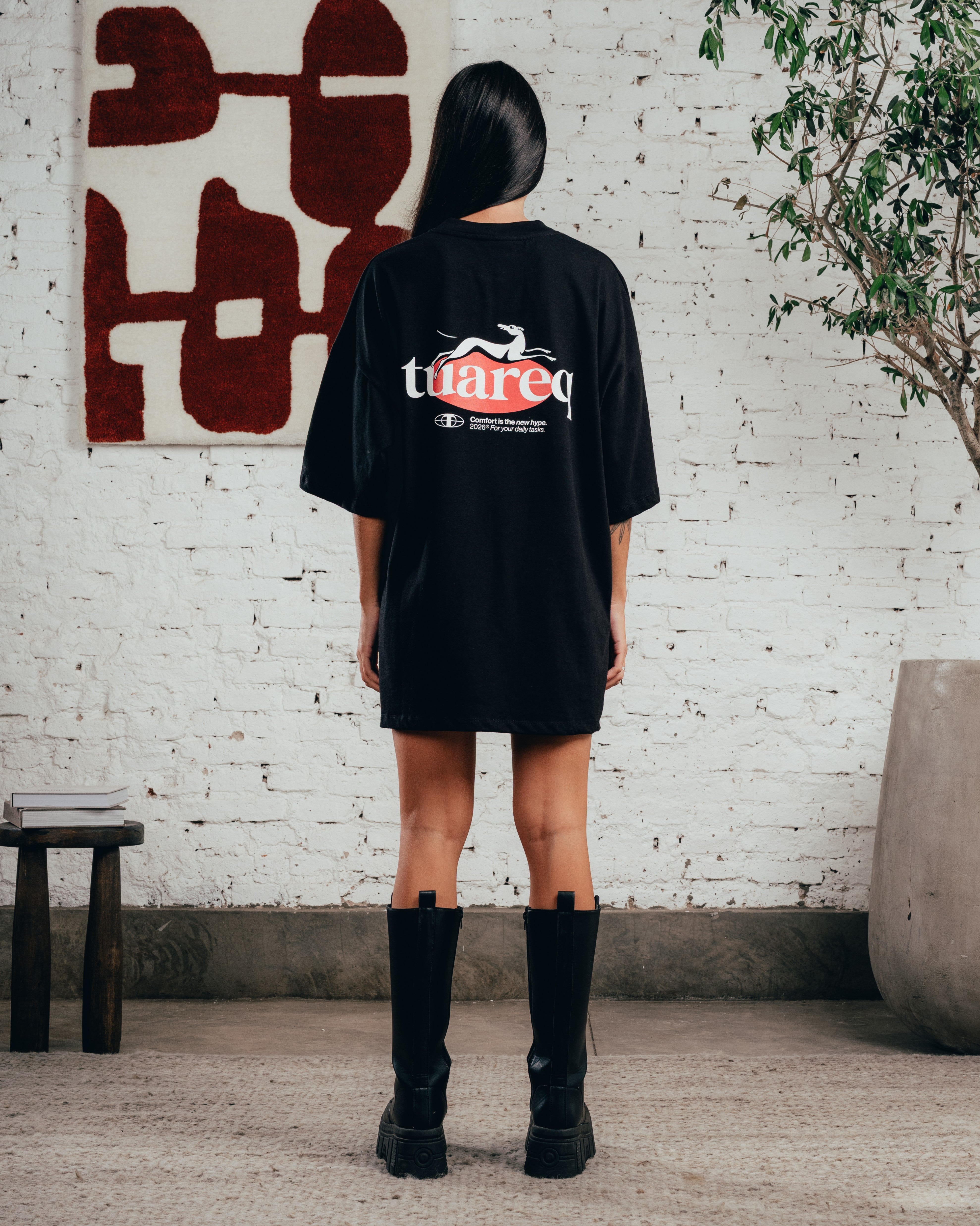 REMERA OVERSIZED [ COMFORT ] GALGO BLACK