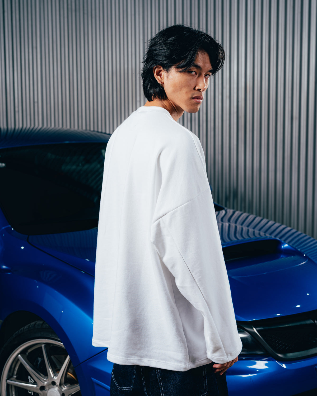 CREWNECK RUSTICO [ SUBARU ] IMPREZA WHITE