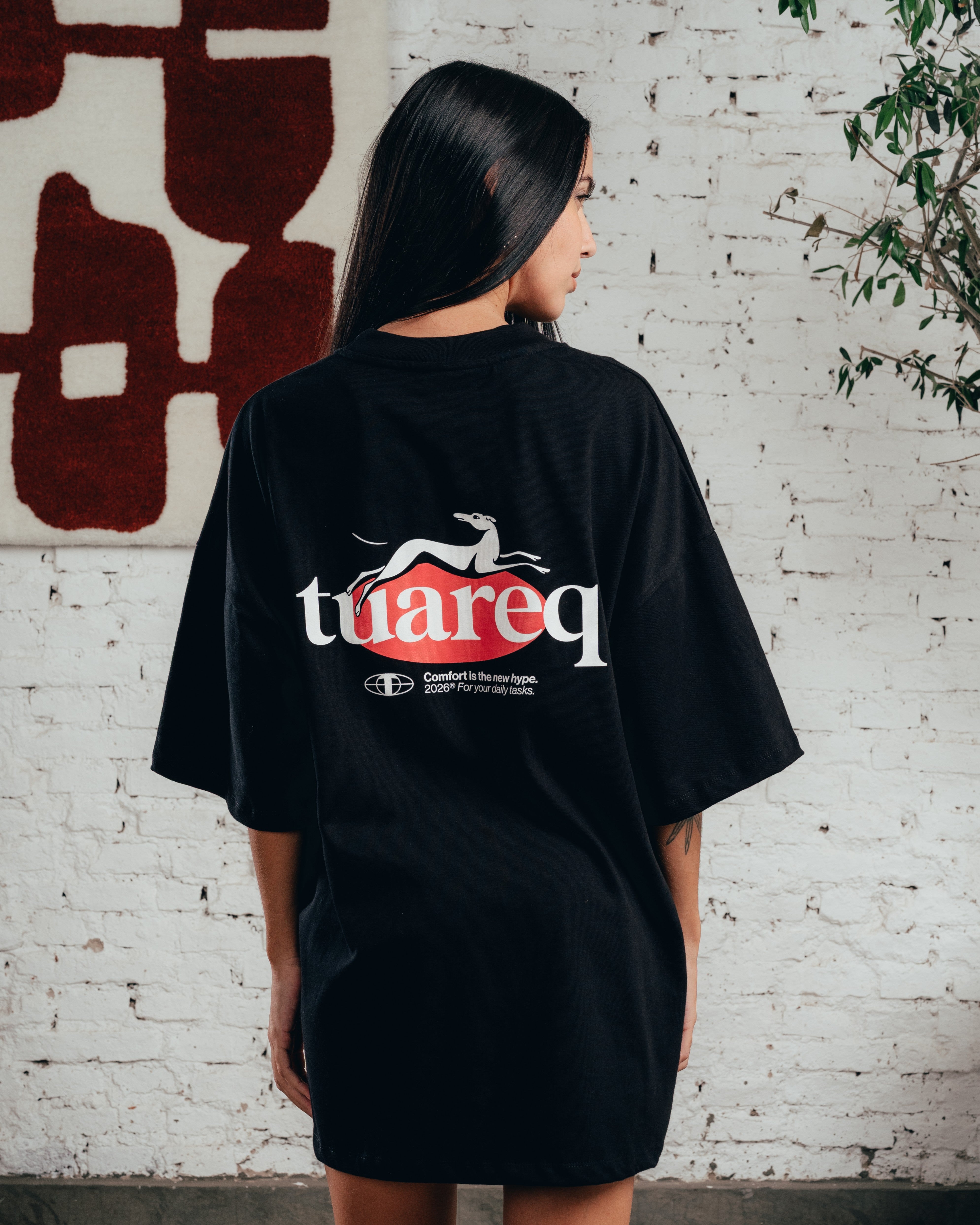 REMERA OVERSIZED [ COMFORT ] GALGO BLACK