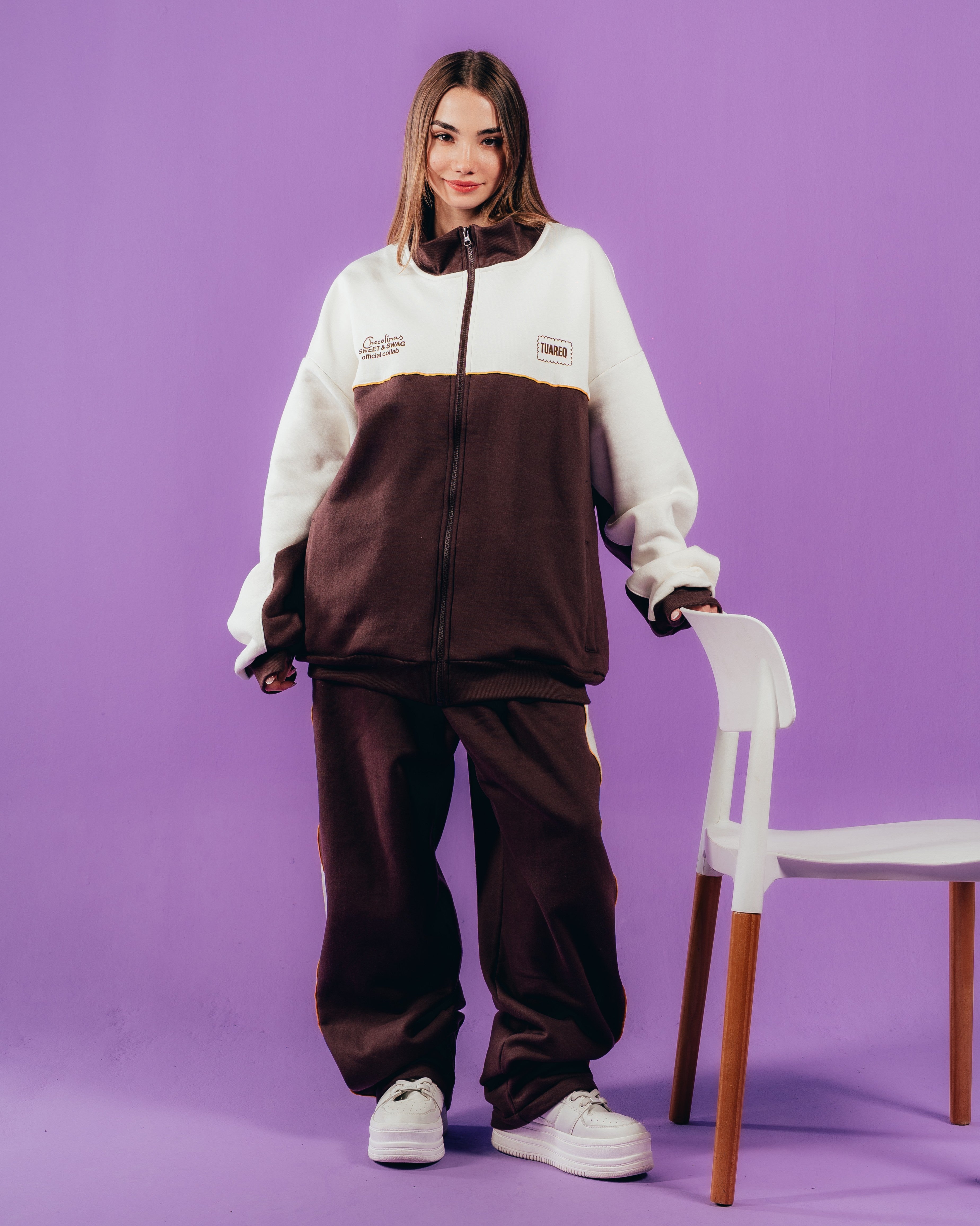 CONJUNTO DE INVIERNO [ CHOCOLINAS ] BICOLOR BROWN