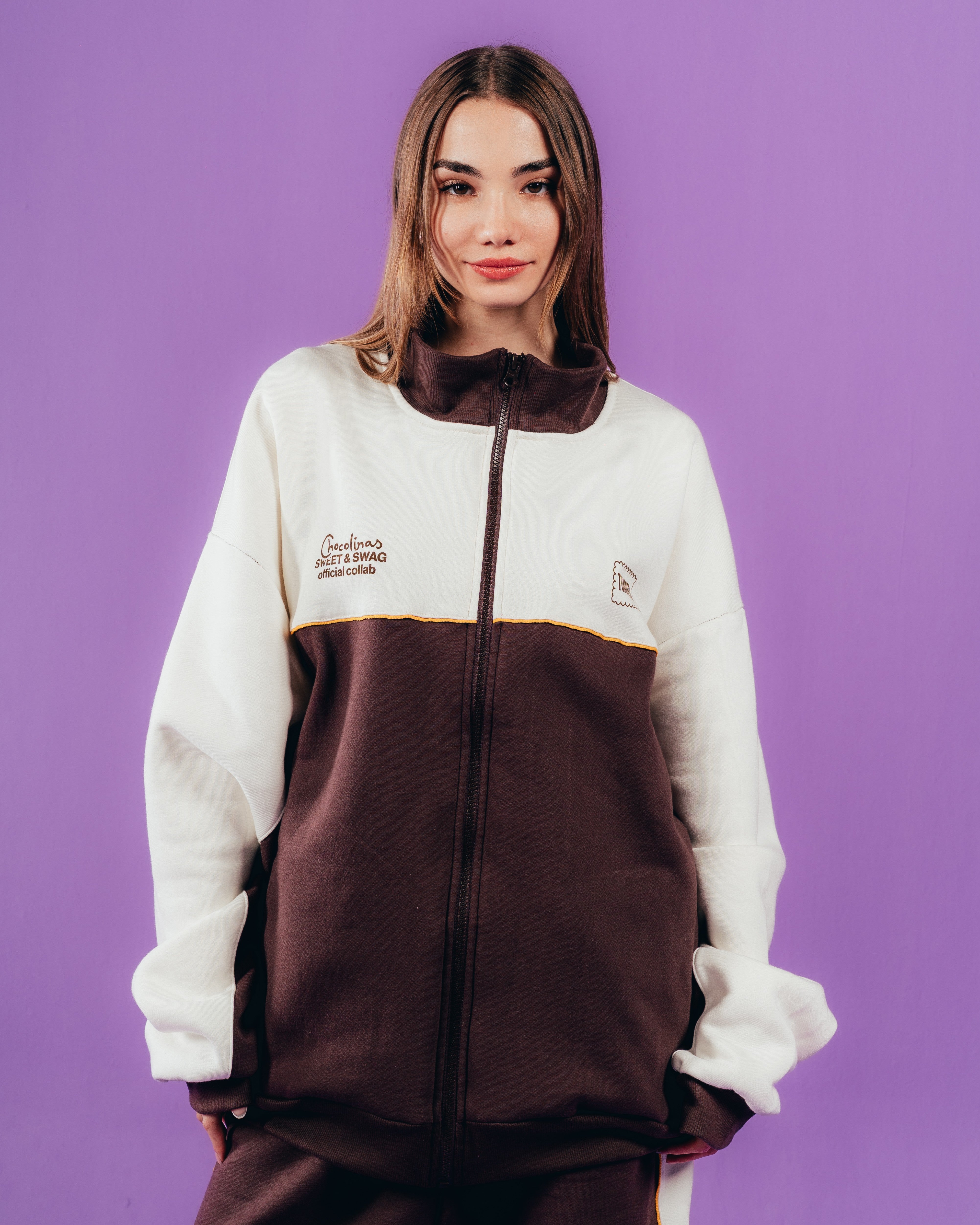CONJUNTO DE INVIERNO [ CHOCOLINAS ] BICOLOR BROWN