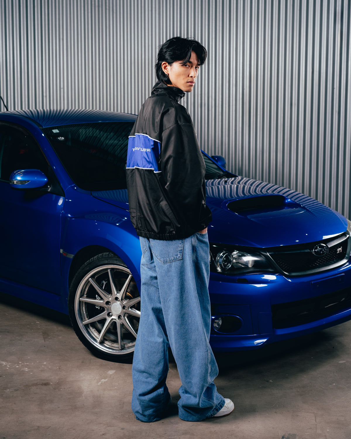 CAMPERA DEPORTIVA [ SUBARU ] STRIPE BLACK