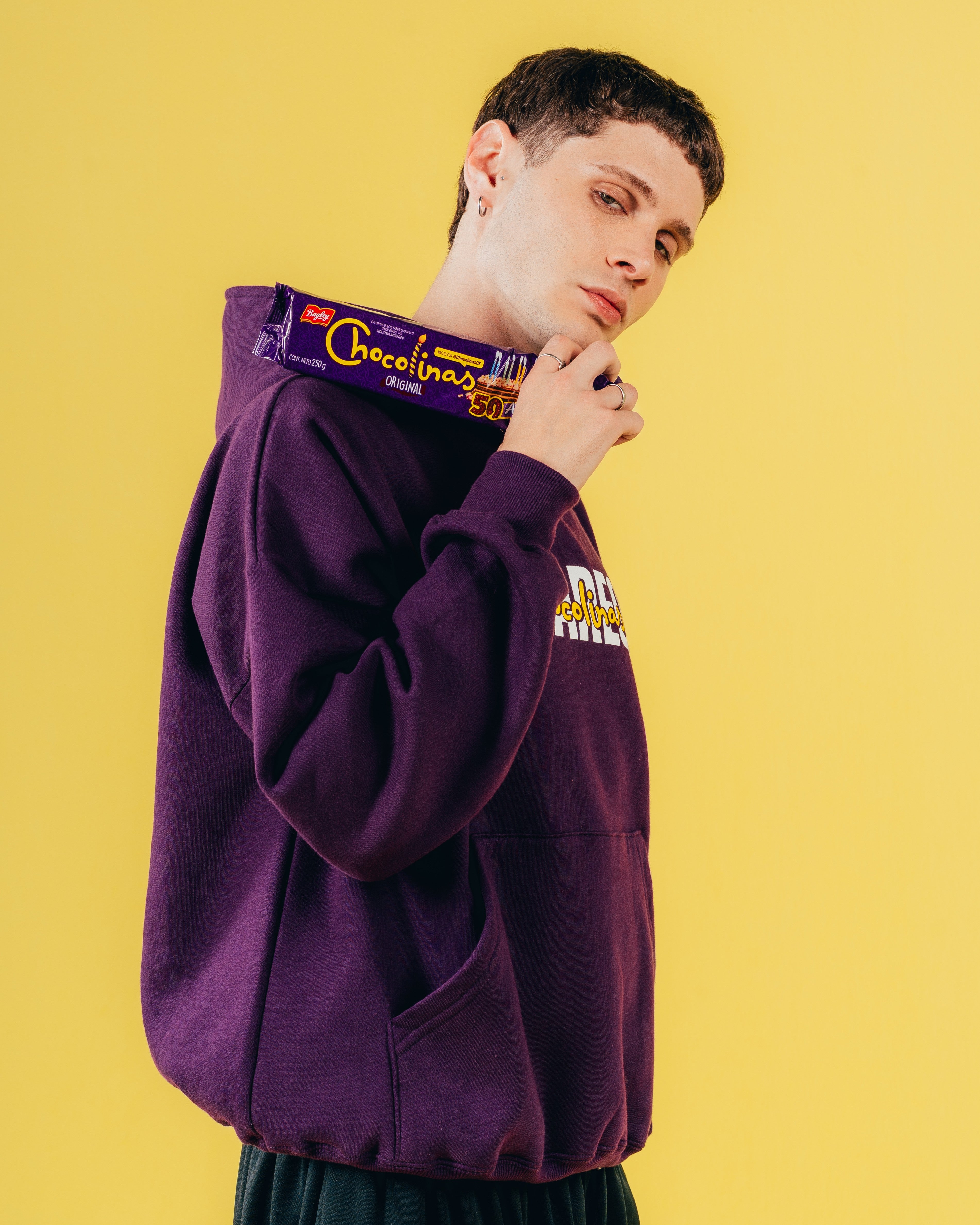 HOODIE EXTRAHEAVY [ CHOCOLINAS ] CHOCOSWAG VIOLET