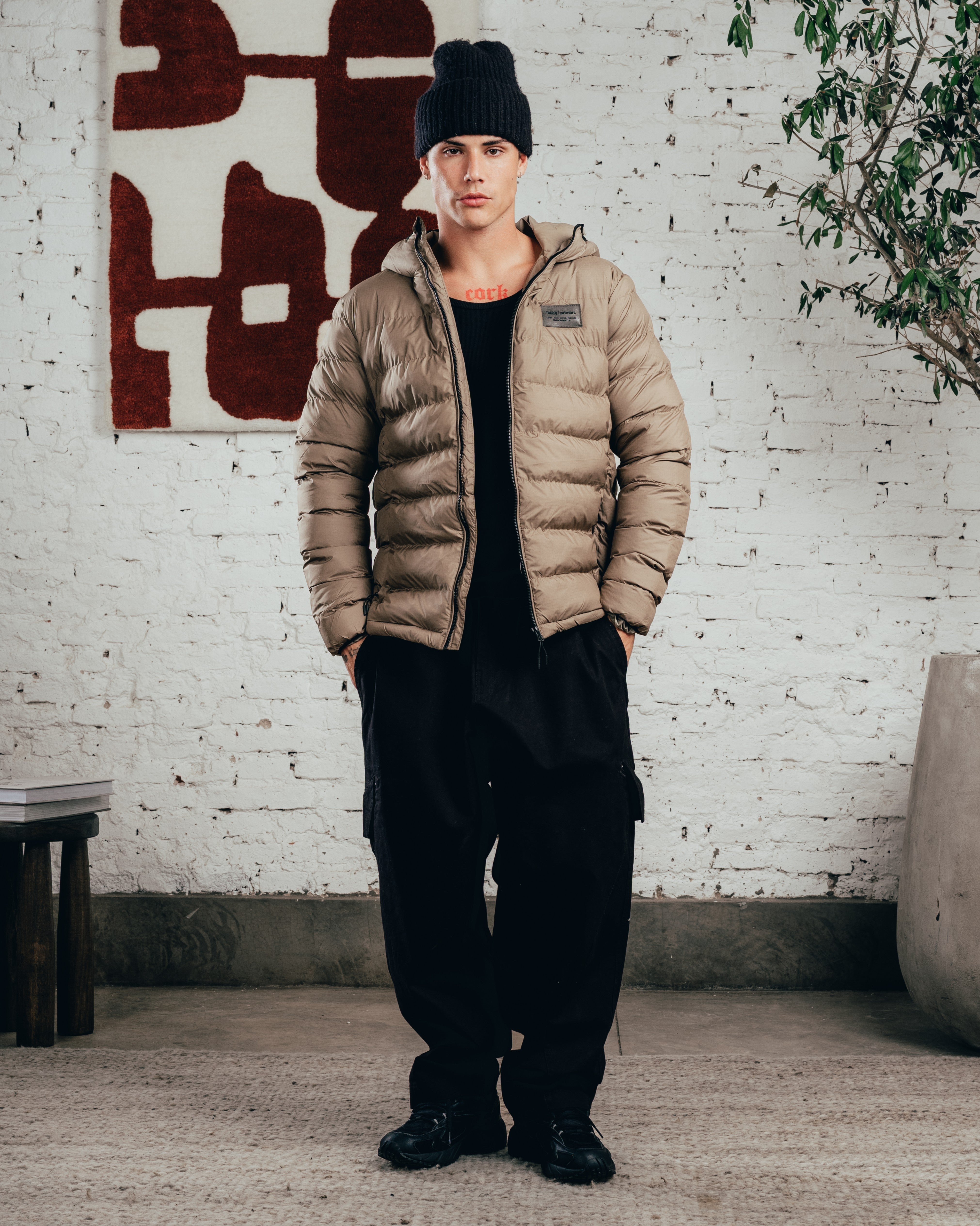 CAMPERA PUFFER [ COMFORT ] MILITARY GREEN