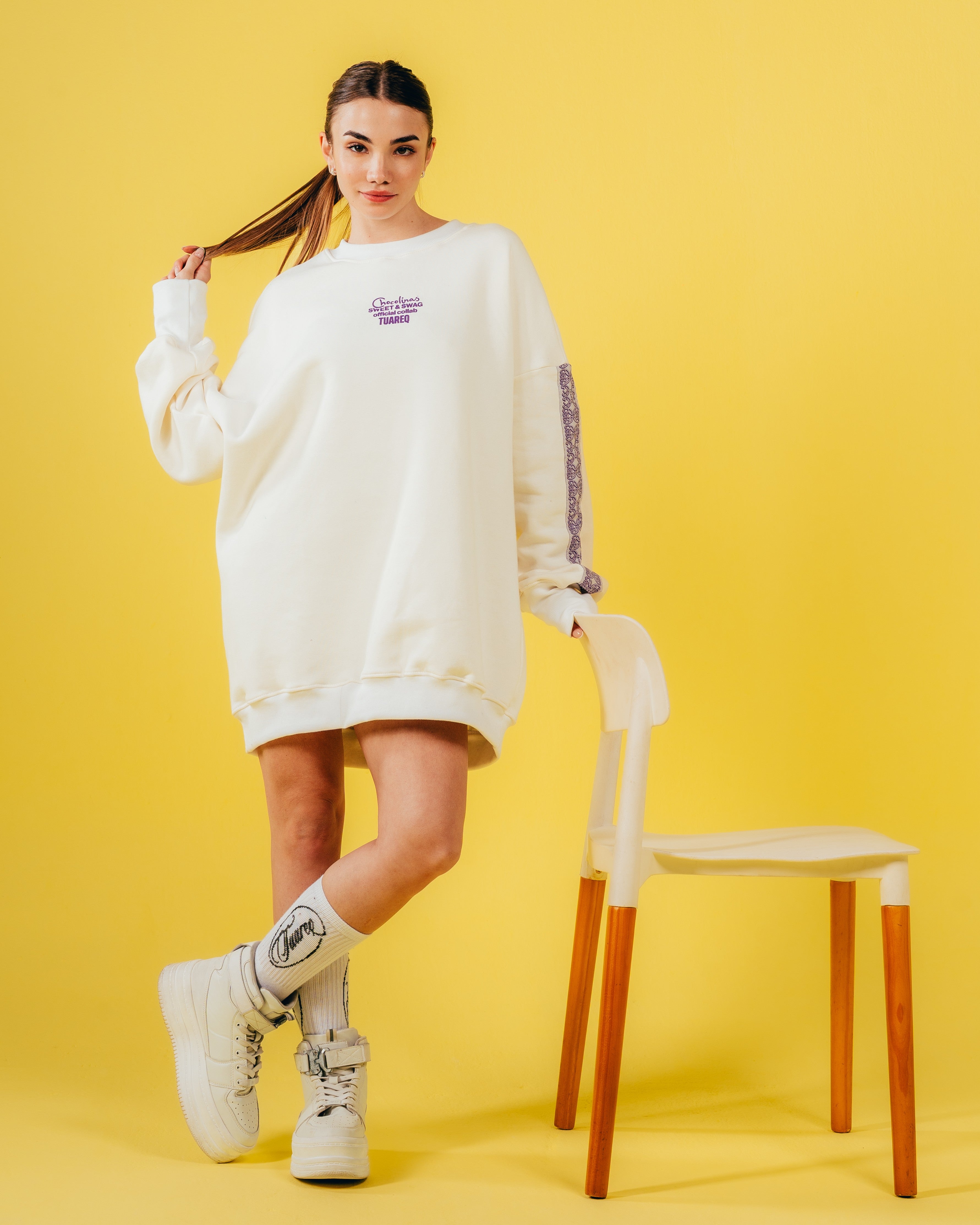 CONJUNTO DE INVIERNO [ CHOCOLINAS ] GALON WHITE