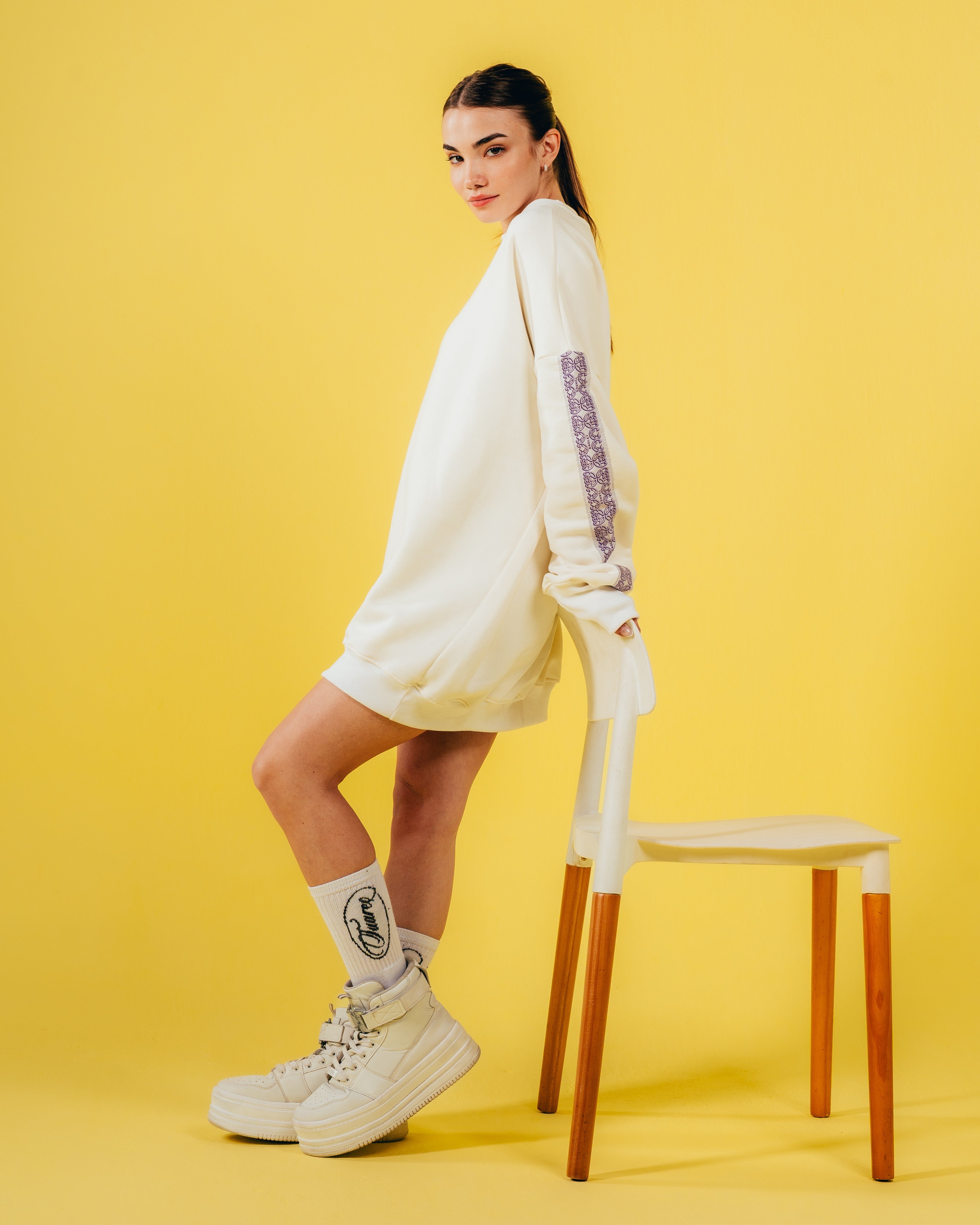 CONJUNTO DE INVIERNO [ CHOCOLINAS ] GALON WHITE
