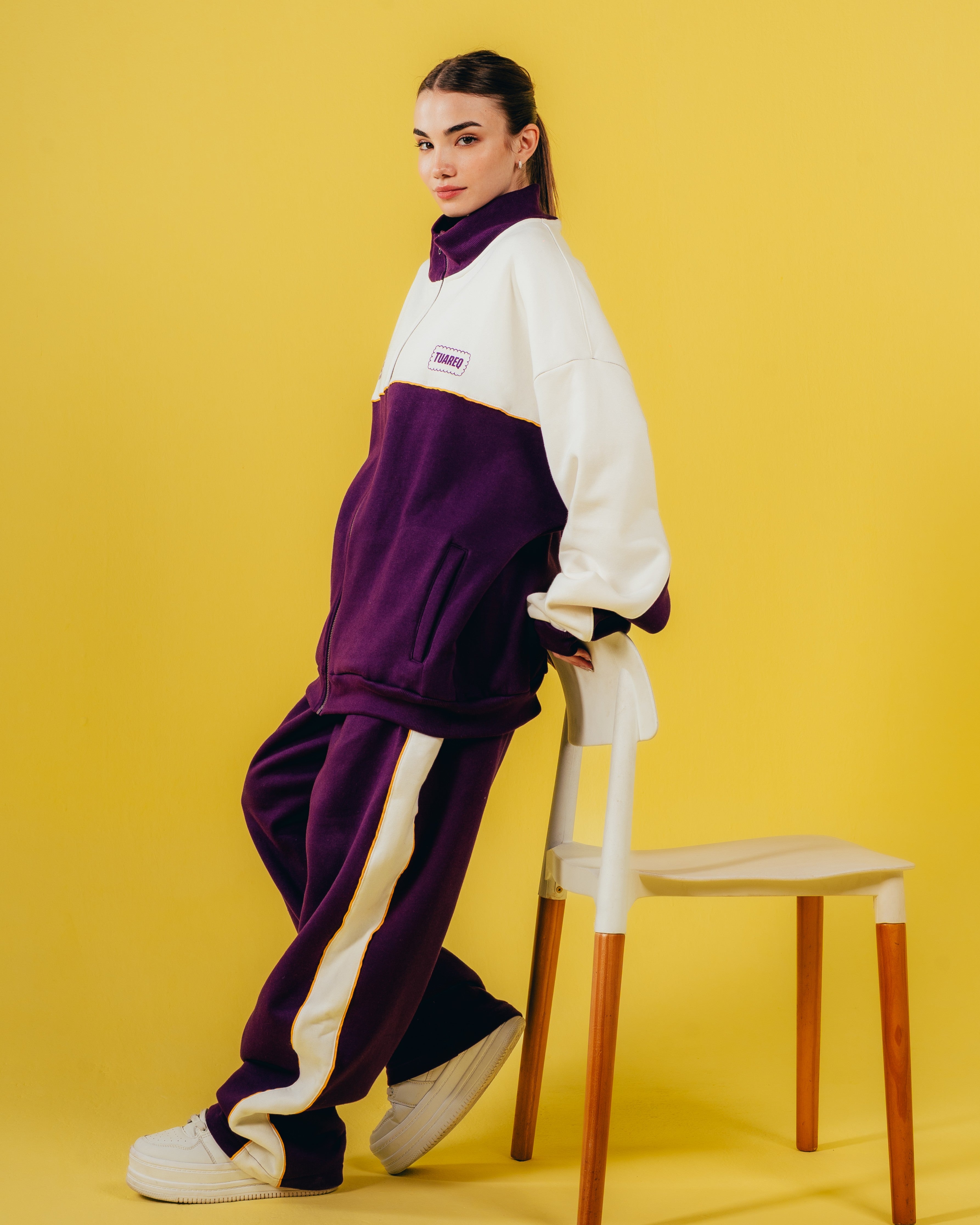 CONJUNTO DE INVIERNO [ CHOCOLINAS ] BICOLOR VIOLET