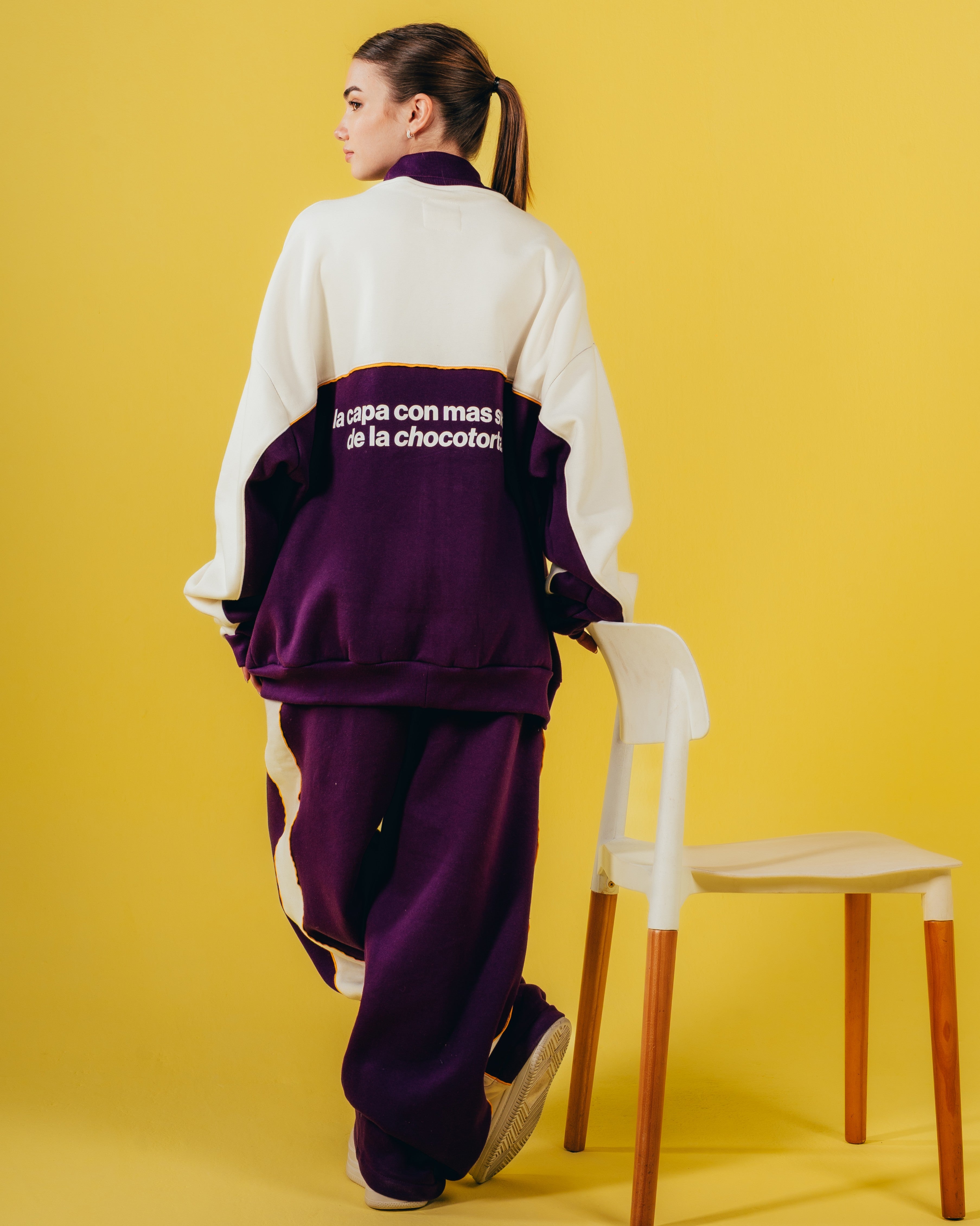 CONJUNTO DE INVIERNO [ CHOCOLINAS ] BICOLOR VIOLET