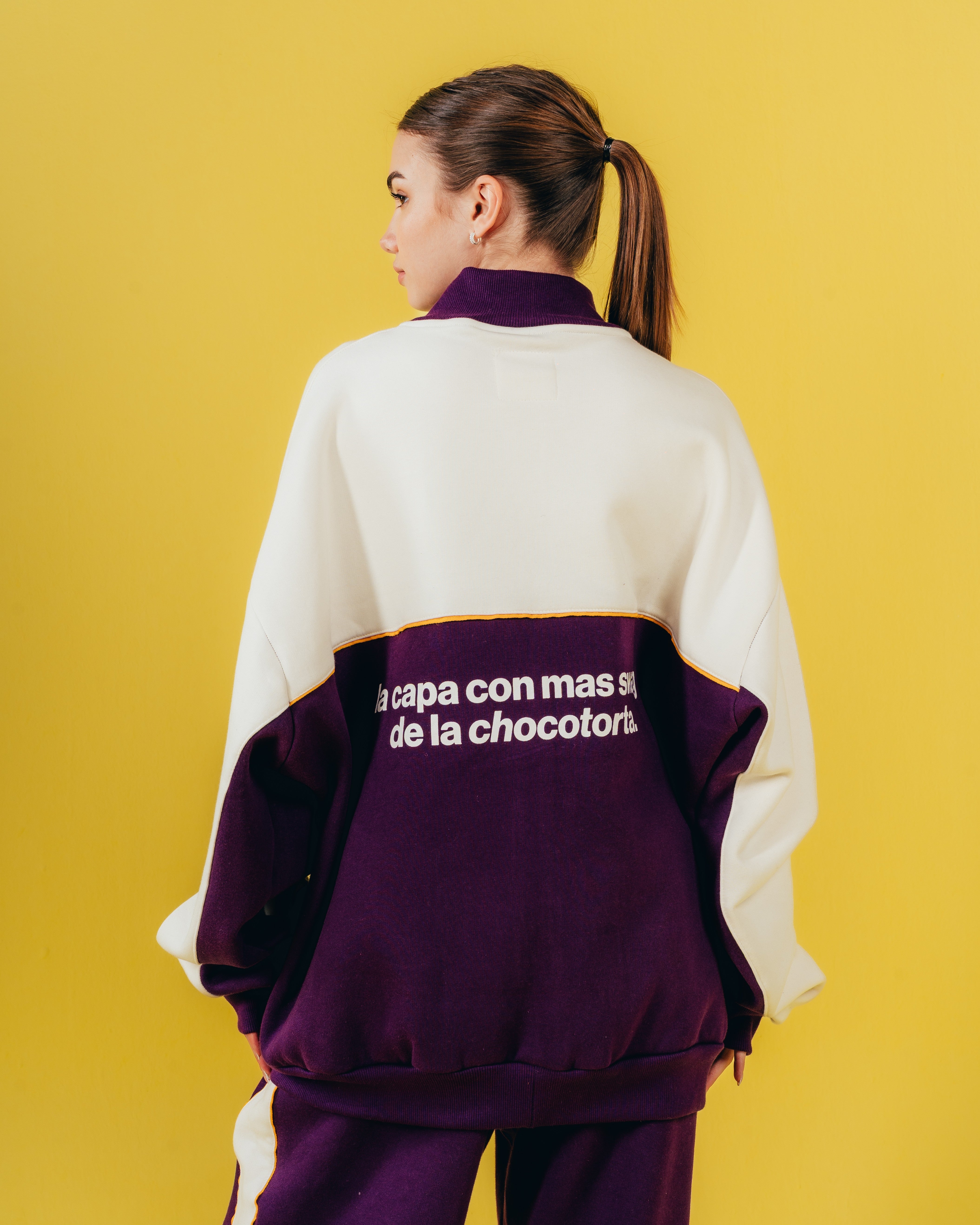 CONJUNTO DE INVIERNO [ CHOCOLINAS ] BICOLOR VIOLET