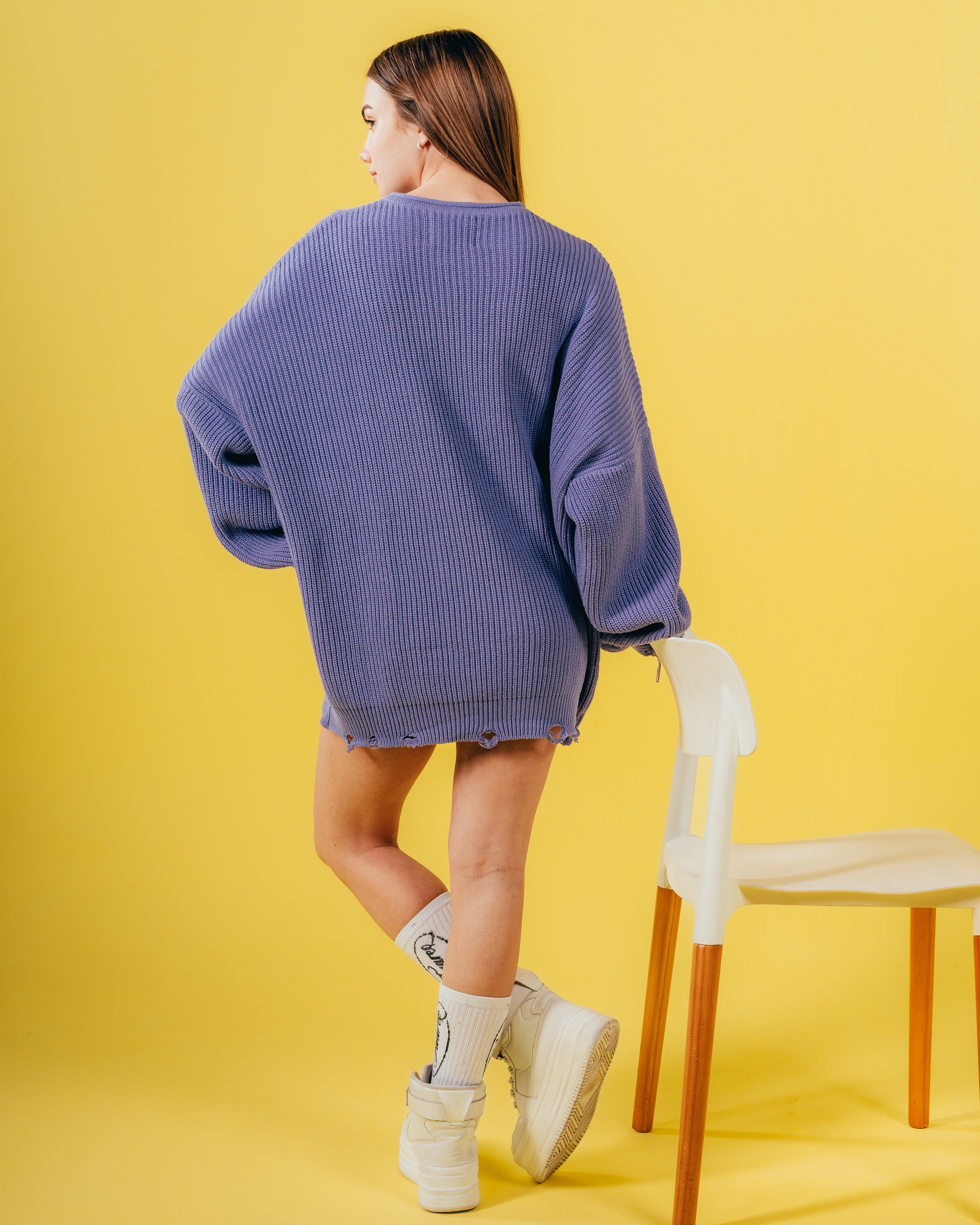 SWEATER TEJIDO PESADO [ CHOCOLINAS ] VIOLET