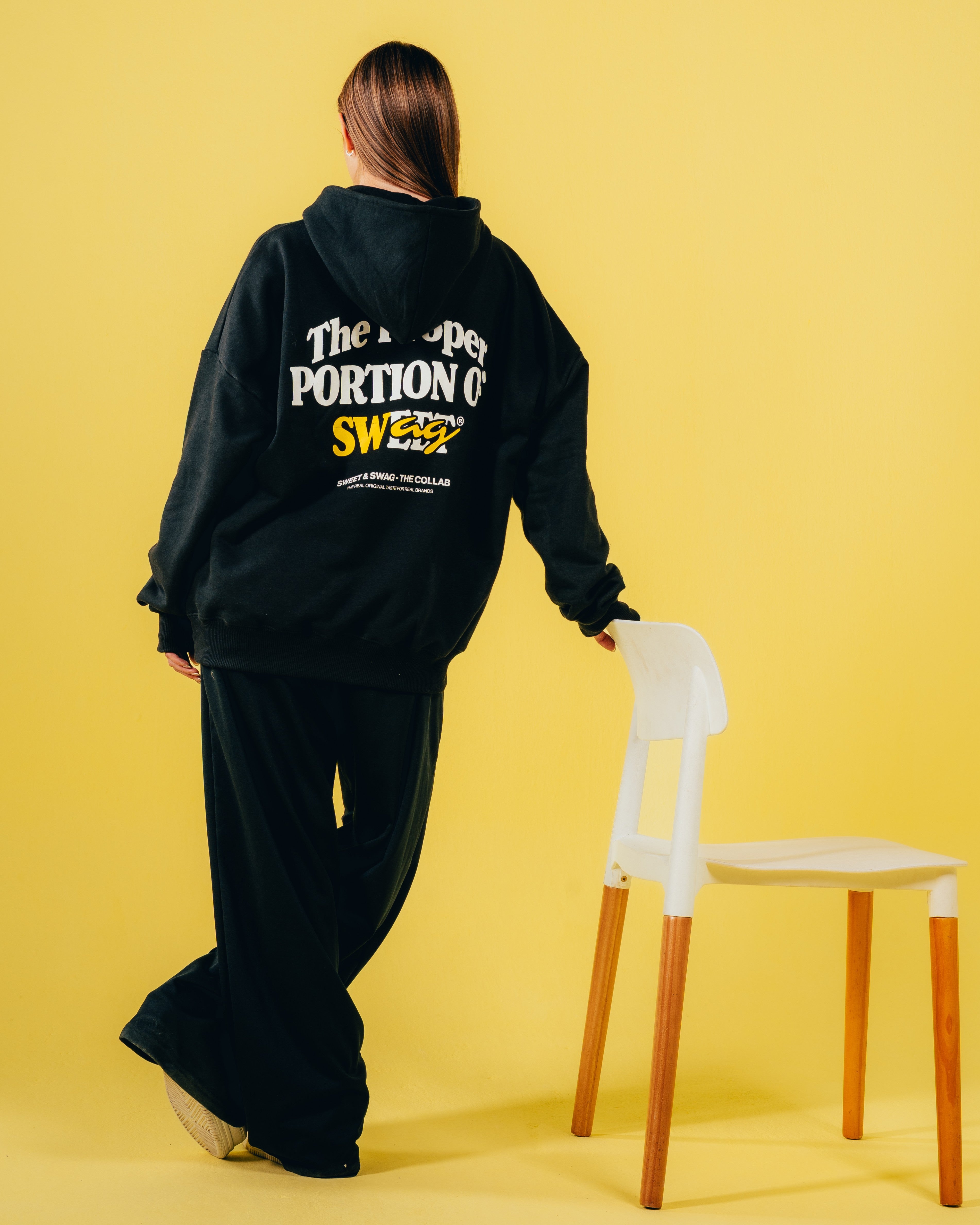 HOODIE EXTRAHEAVY [ CHOCOLINAS ] CHOCOSWAG BLACK