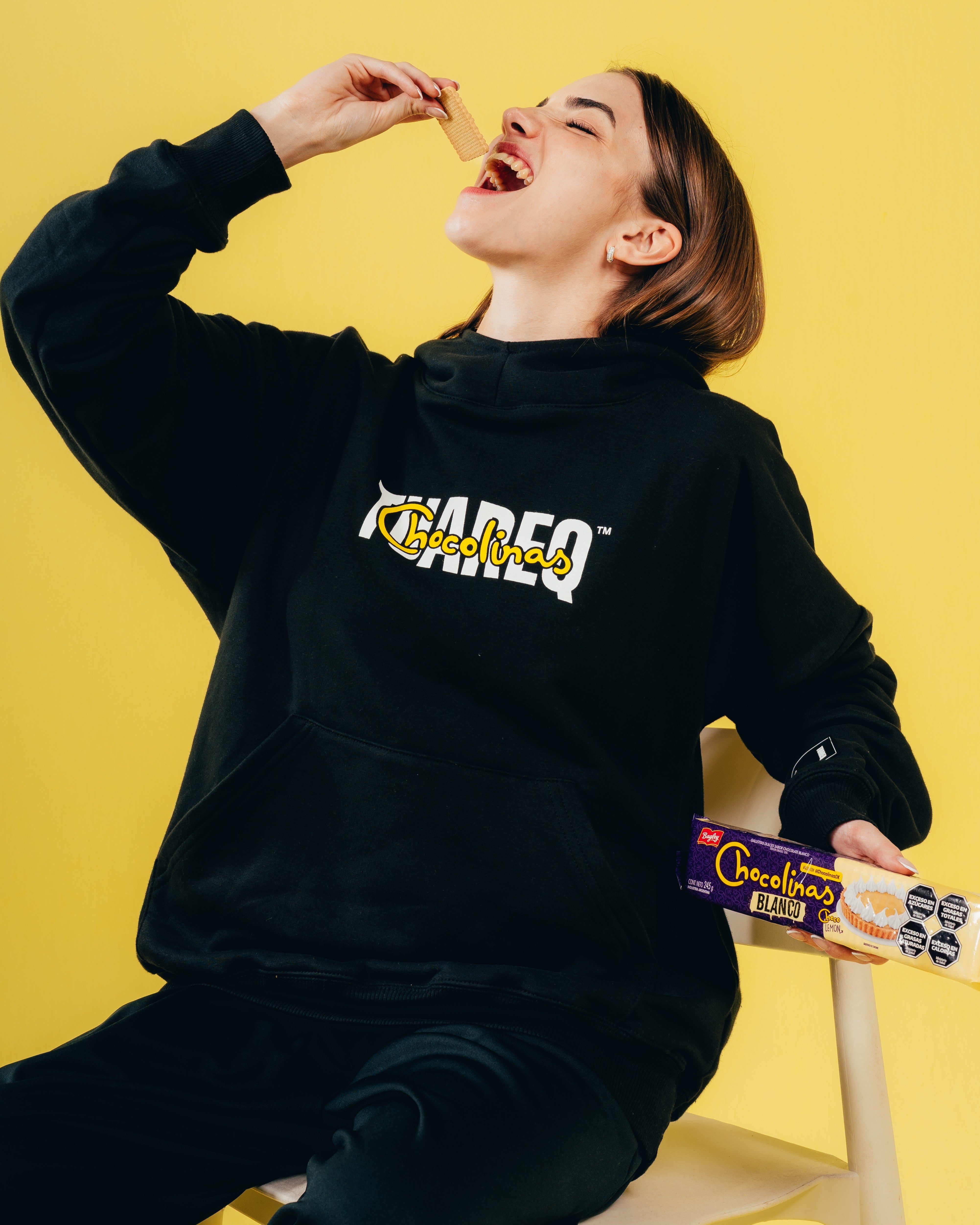 HOODIE EXTRAHEAVY [ CHOCOLINAS ] CHOCOSWAG BLACK